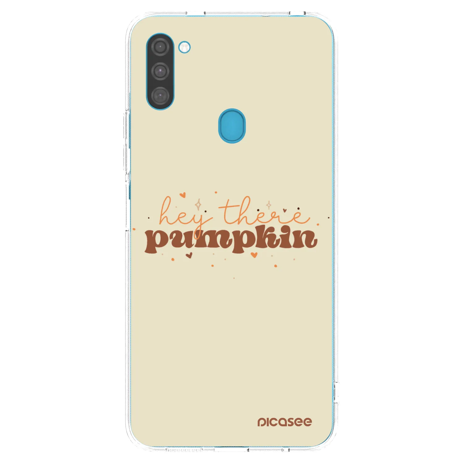 Picasee silikónový prehľadný obal pre Samsung Galaxy M11 - Hey there pumpkin