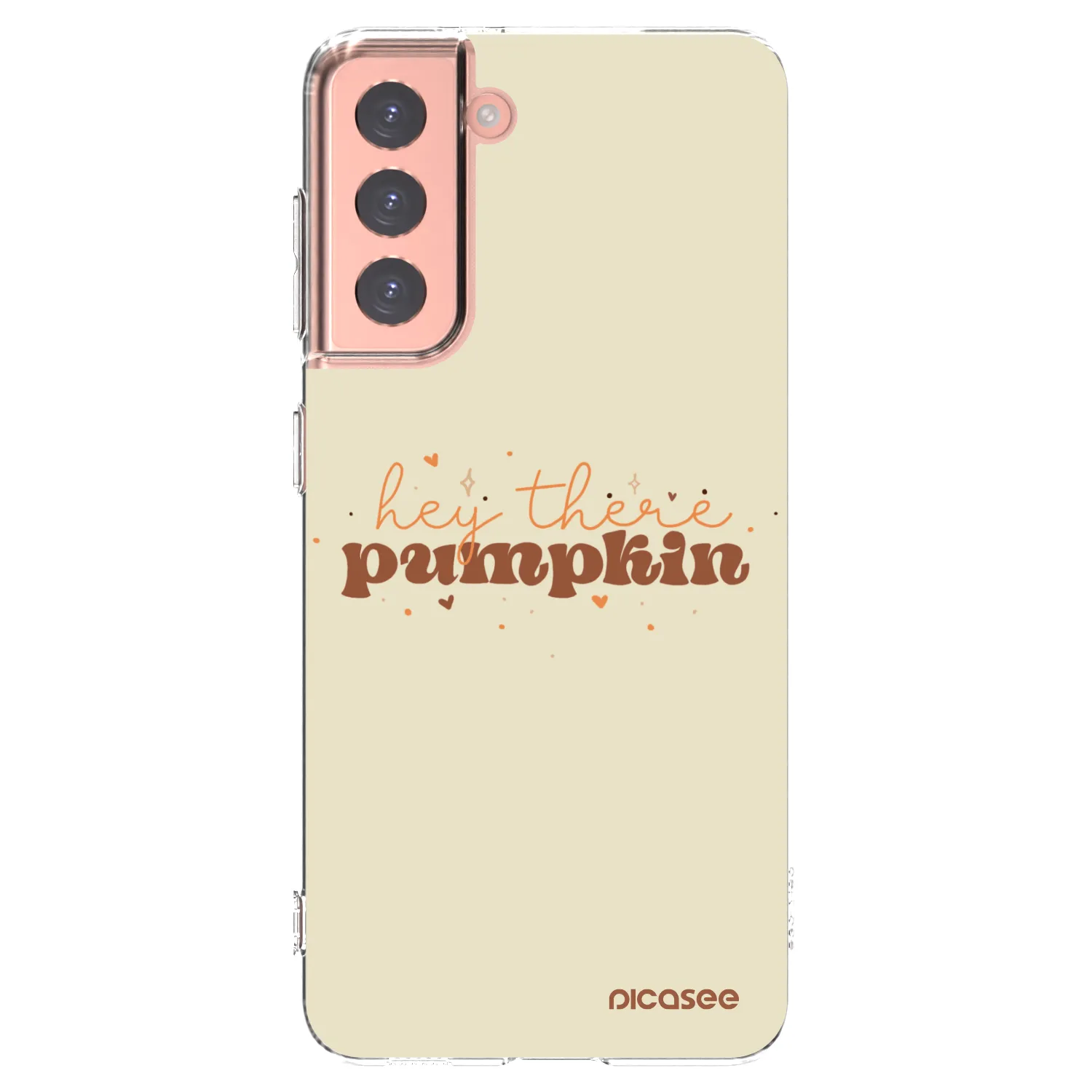 Picasee silikónový prehľadný obal pre Samsung Galaxy S21 5G G991B - Hey there pumpkin