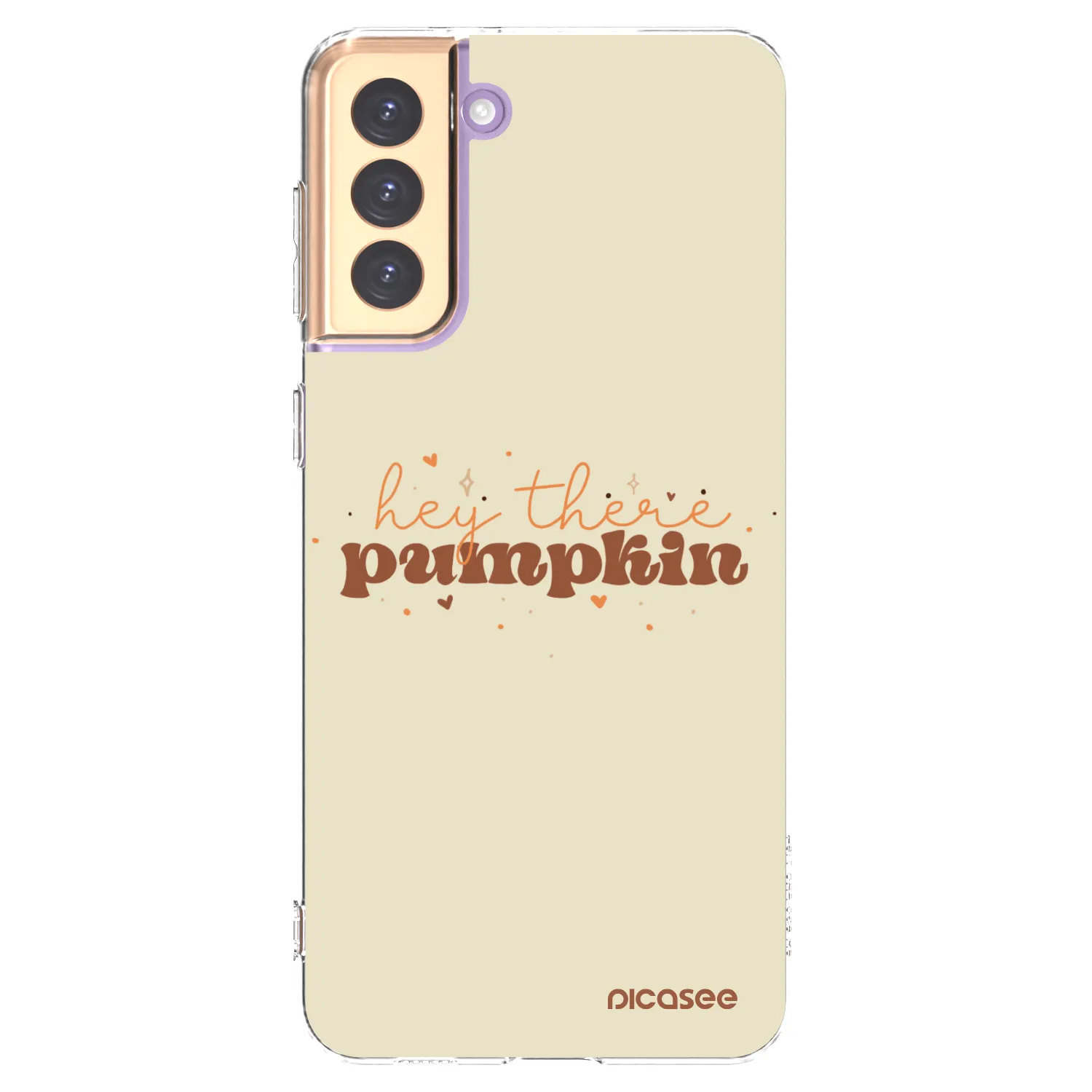 Picasee silikónový prehľadný obal pre Samsung Galaxy S21+ 5G G996F - Hey there pumpkin