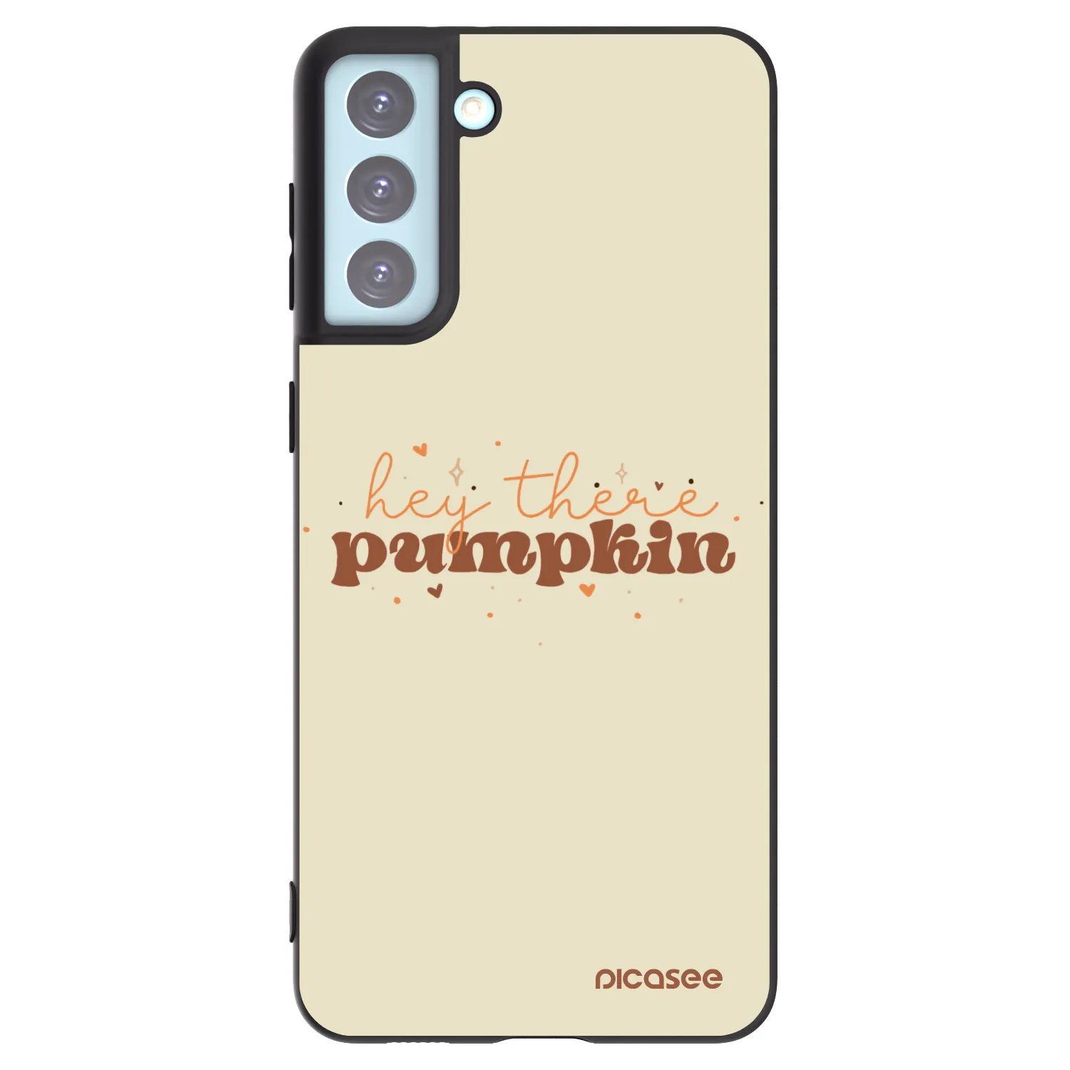 Picasee silikónový čierny obal pre Samsung Galaxy S21+ 5G G996F - Hey there pumpkin