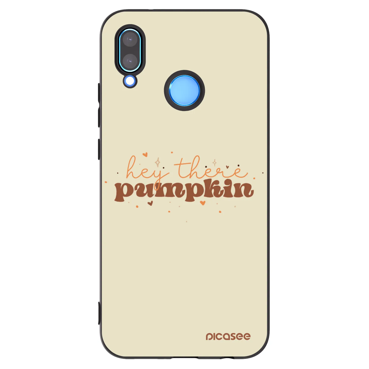 Picasee silikónový čierny obal pre Huawei P20 Lite - Hey there pumpkin