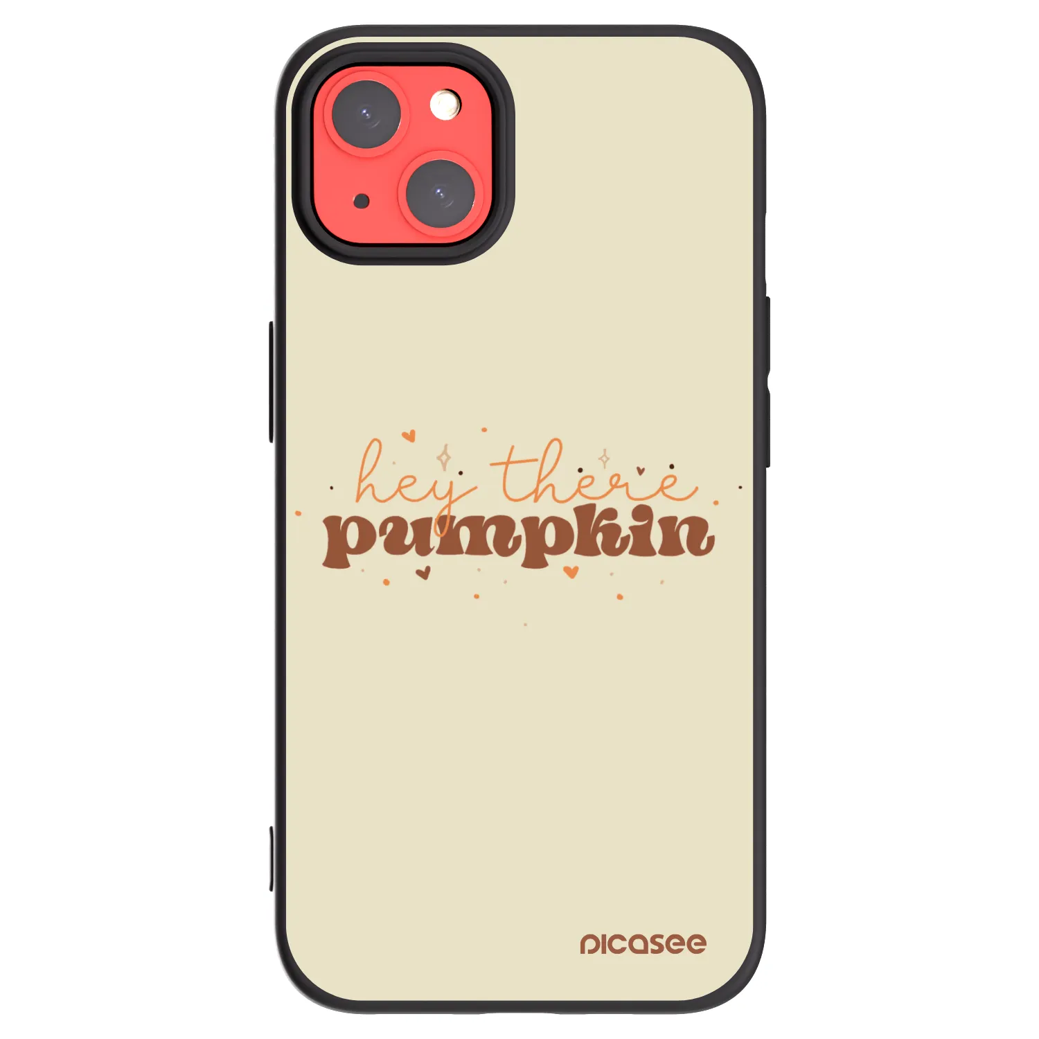 Picasee silikónový čierny obal pre Apple iPhone 13 - Hey there pumpkin