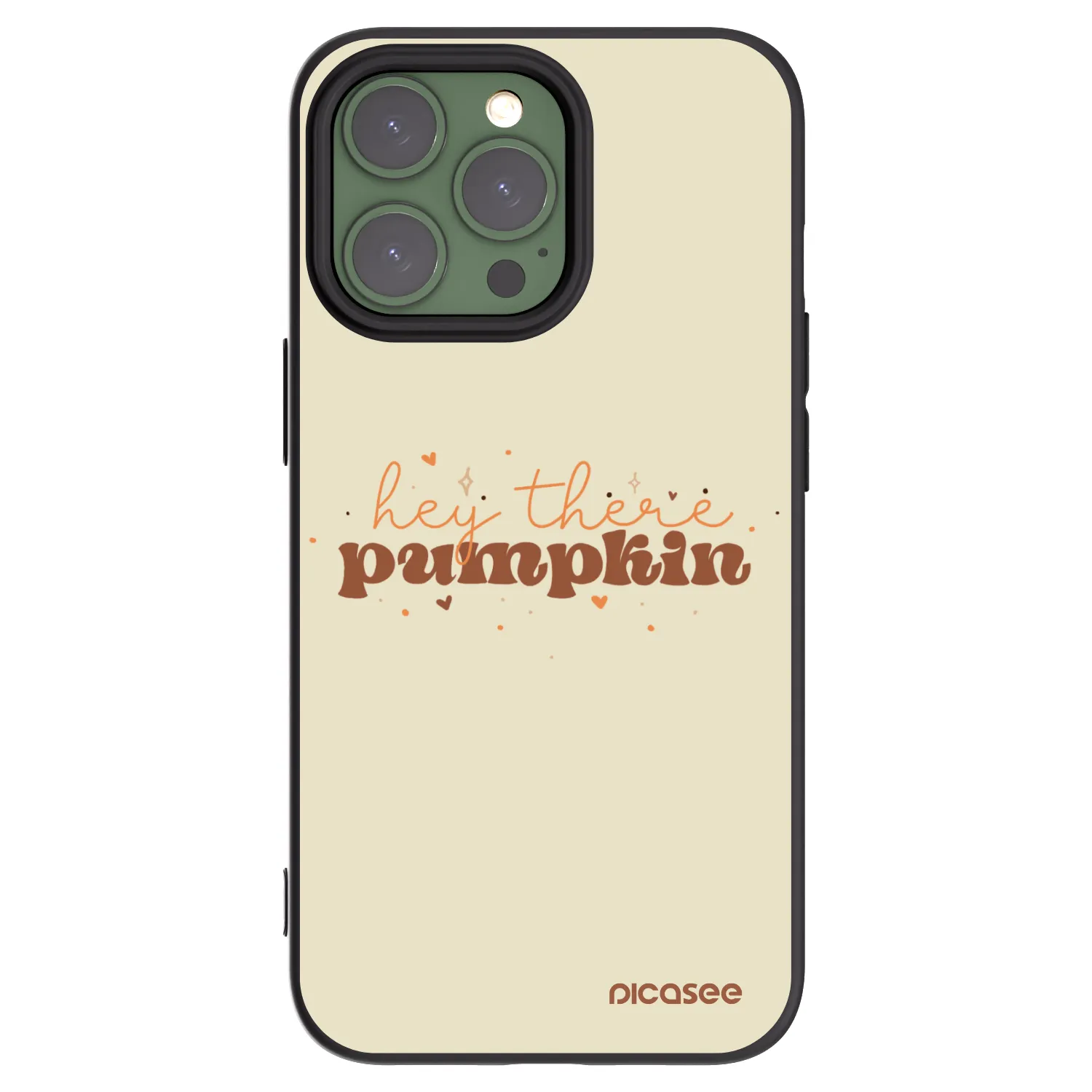 Picasee silikónový čierny obal pre Apple iPhone 13 Pro - Hey there pumpkin