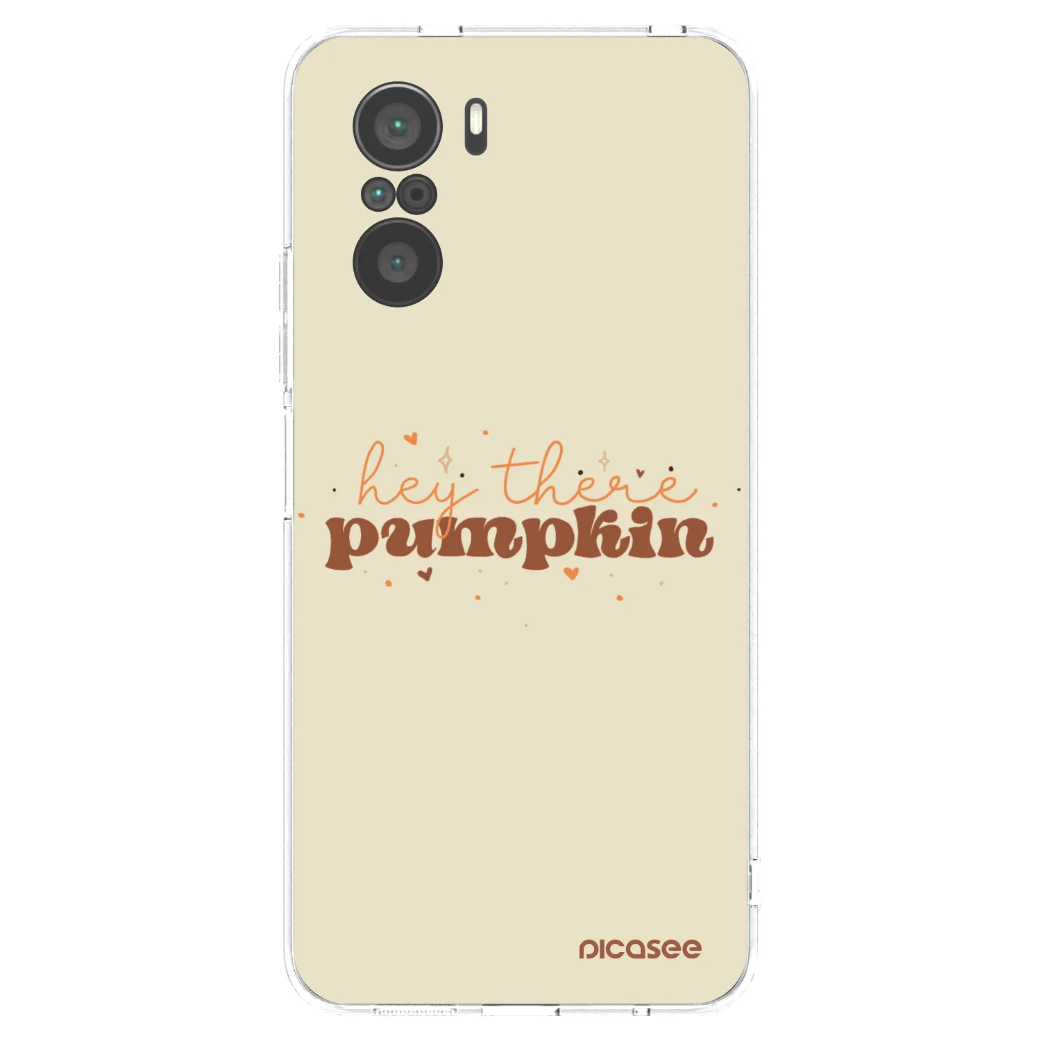 Picasee silikónový prehľadný obal pre Xiaomi Poco F3 - Hey there pumpkin