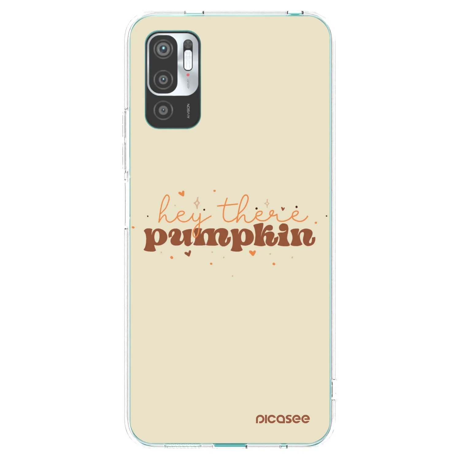 Picasee silikónový prehľadný obal pre Xiaomi Redmi Note 10 5G - Hey there pumpkin