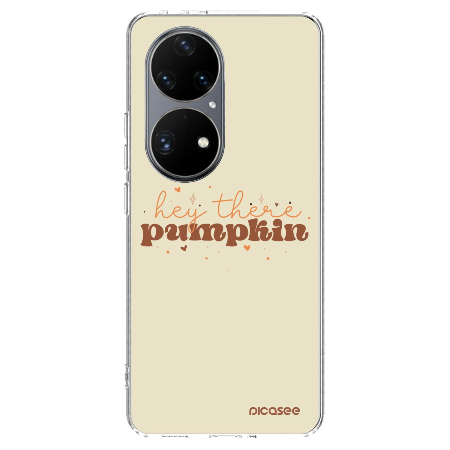 Picasee silikónový prehľadný obal pre Huawei P50 - Hey there pumpkin