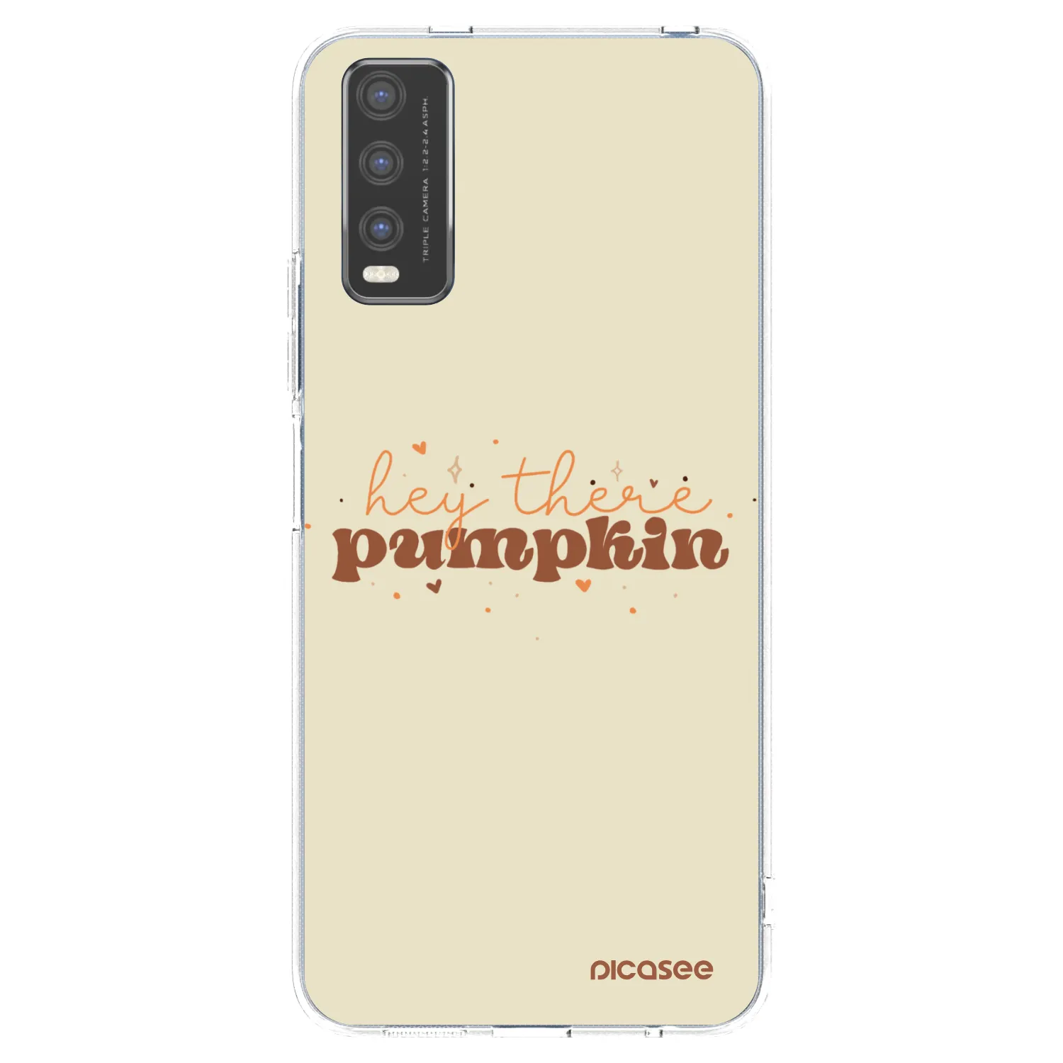 Picasee silikónový prehľadný obal pre Vivo Y20s - Hey there pumpkin