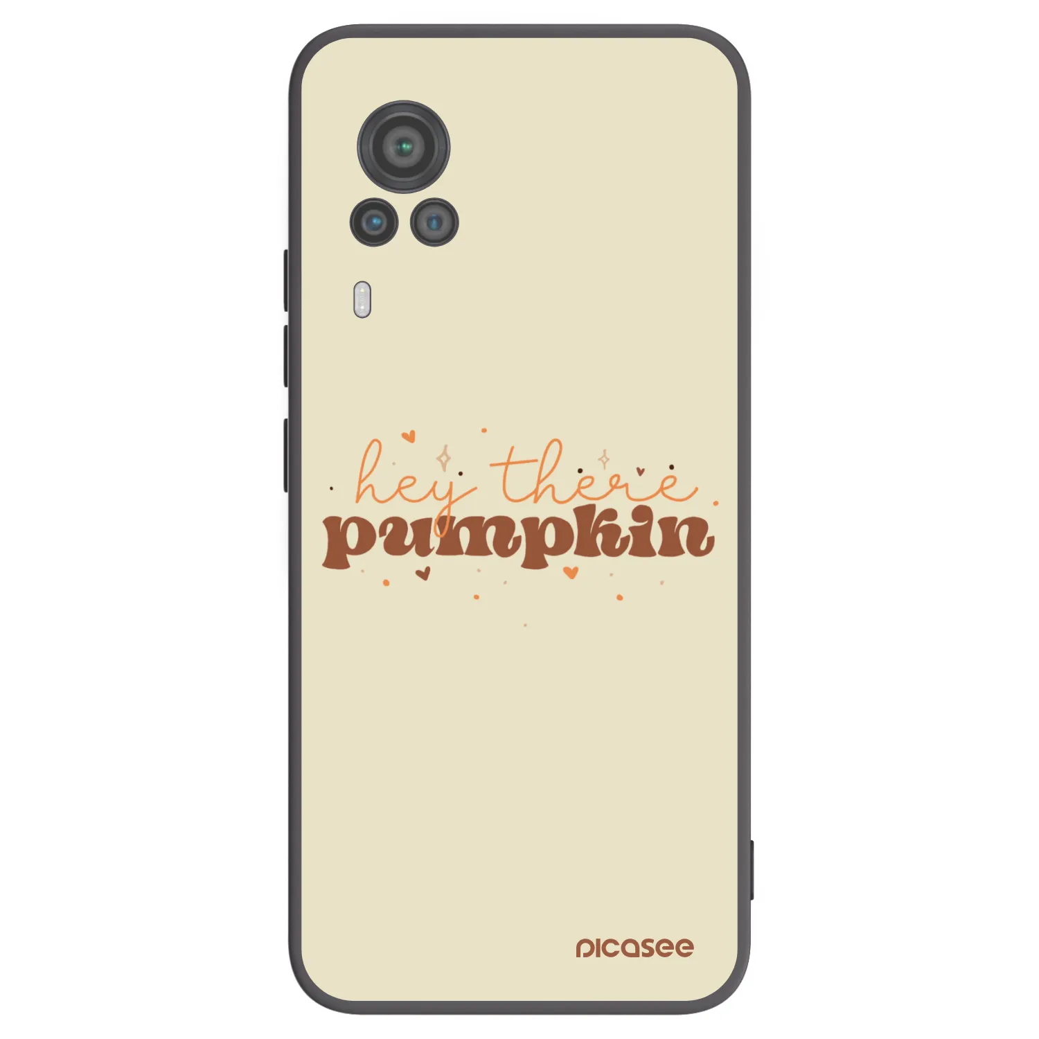 Picasee silikónový čierny obal pre Vivo X60 Pro 5G - Hey there pumpkin