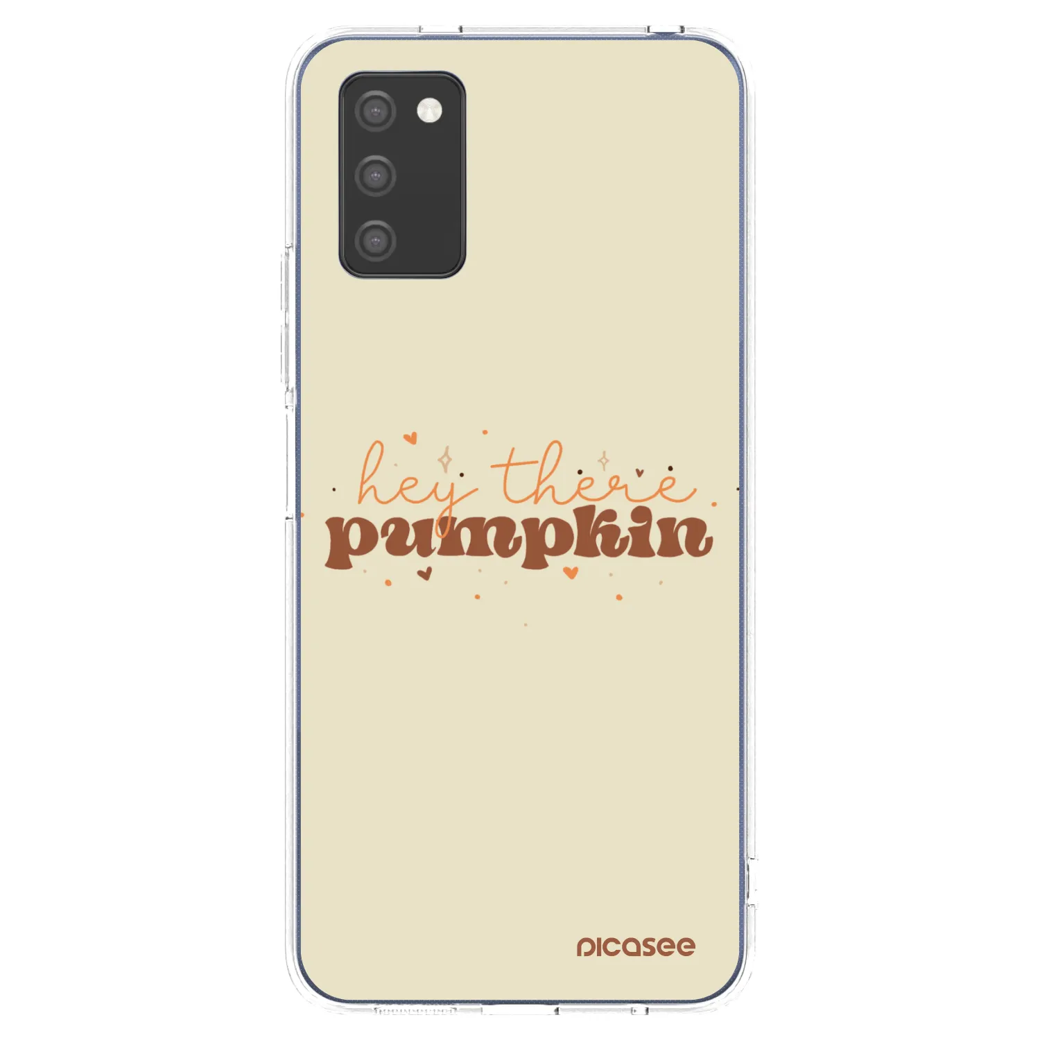 Picasee silikónový prehľadný obal pre Samsung Galaxy A03s A037G - Hey there pumpkin