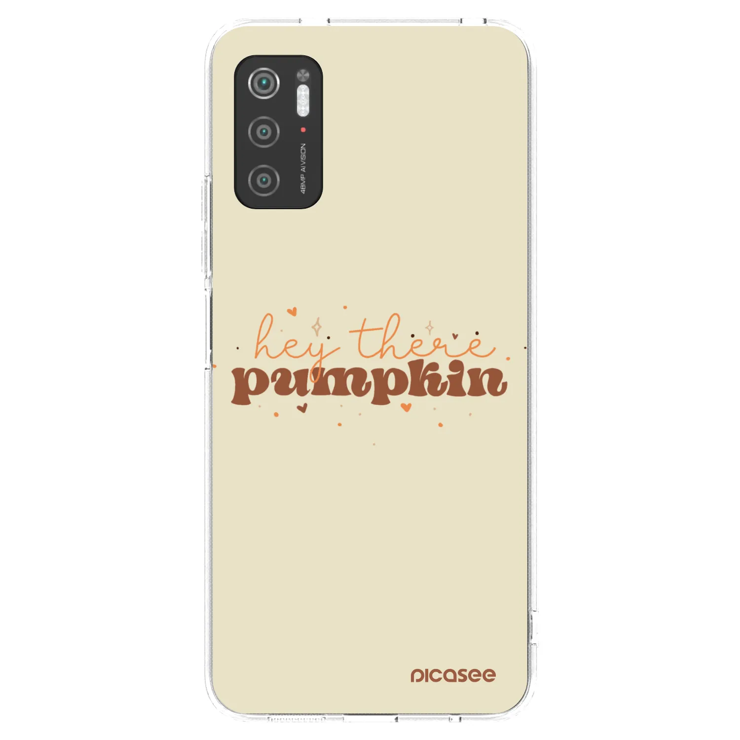 Picasee silikónový prehľadný obal pre Xiaomi Poco M3 Pro 5G - Hey there pumpkin