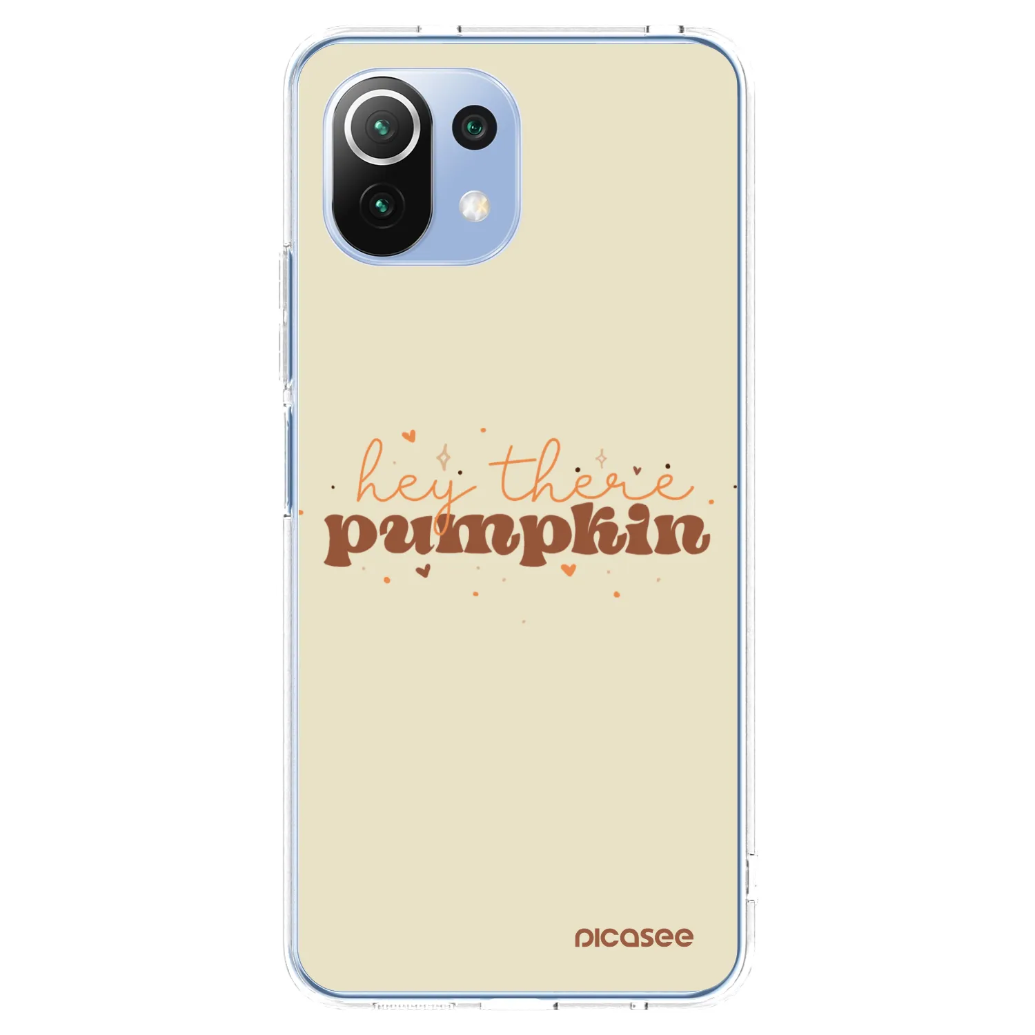 Picasee silikónový prehľadný obal pre Xiaomi 11 Lite 5G NE - Hey there pumpkin