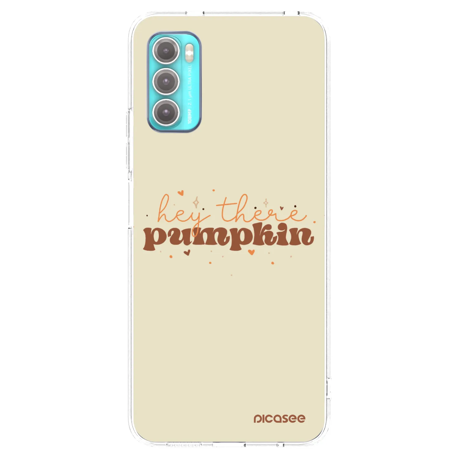 Picasee silikónový prehľadný obal pre Motorola Moto G60 - Hey there pumpkin
