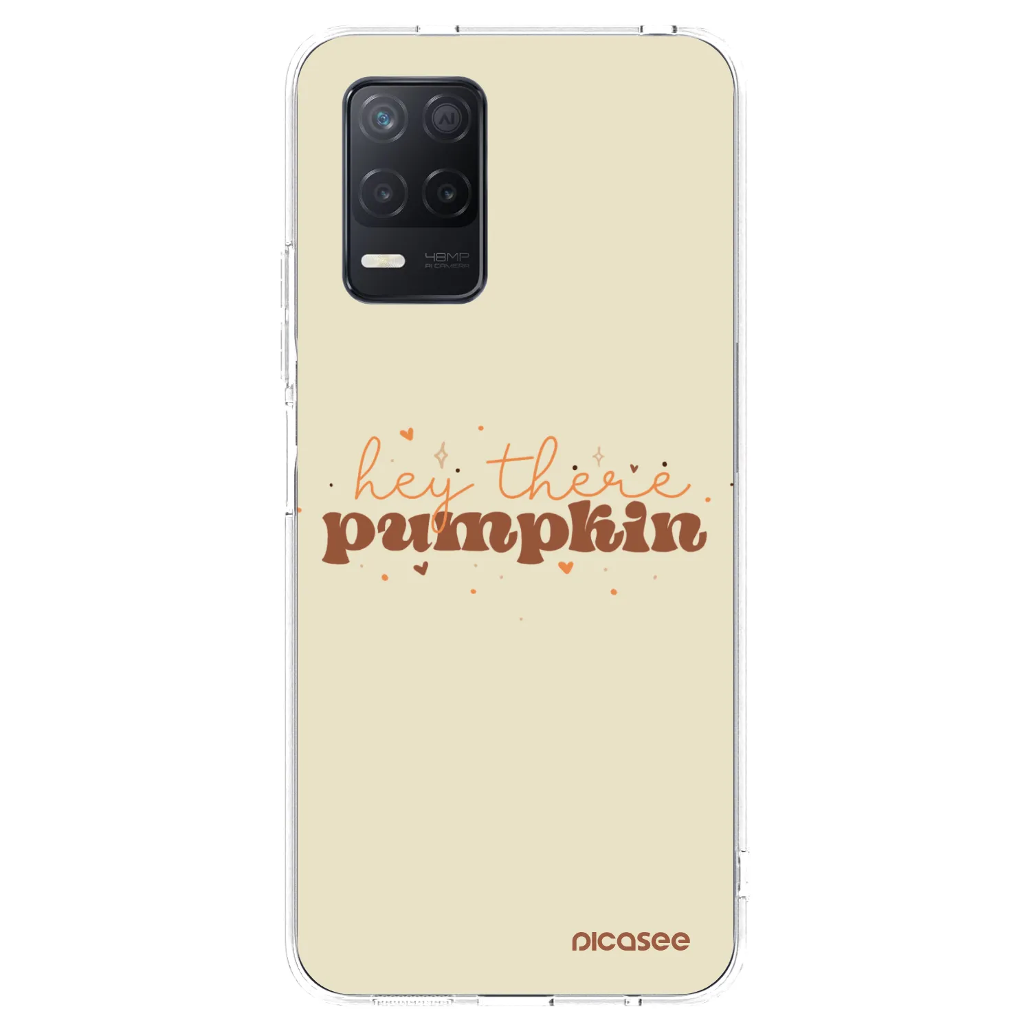 Picasee silikónový prehľadný obal pre Realme 8 5G - Hey there pumpkin