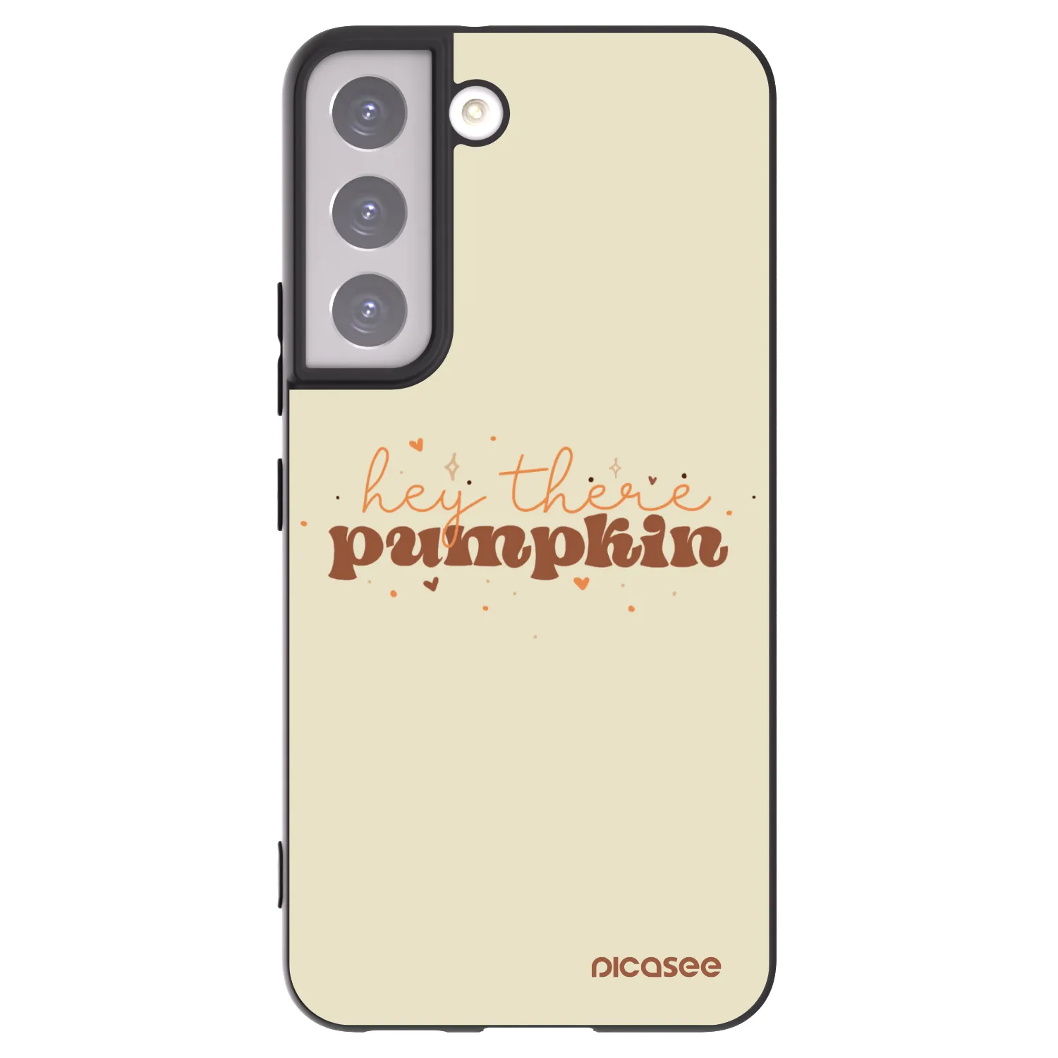 Picasee silikónový čierny obal pre Samsung Galaxy S22 5G - Hey there pumpkin