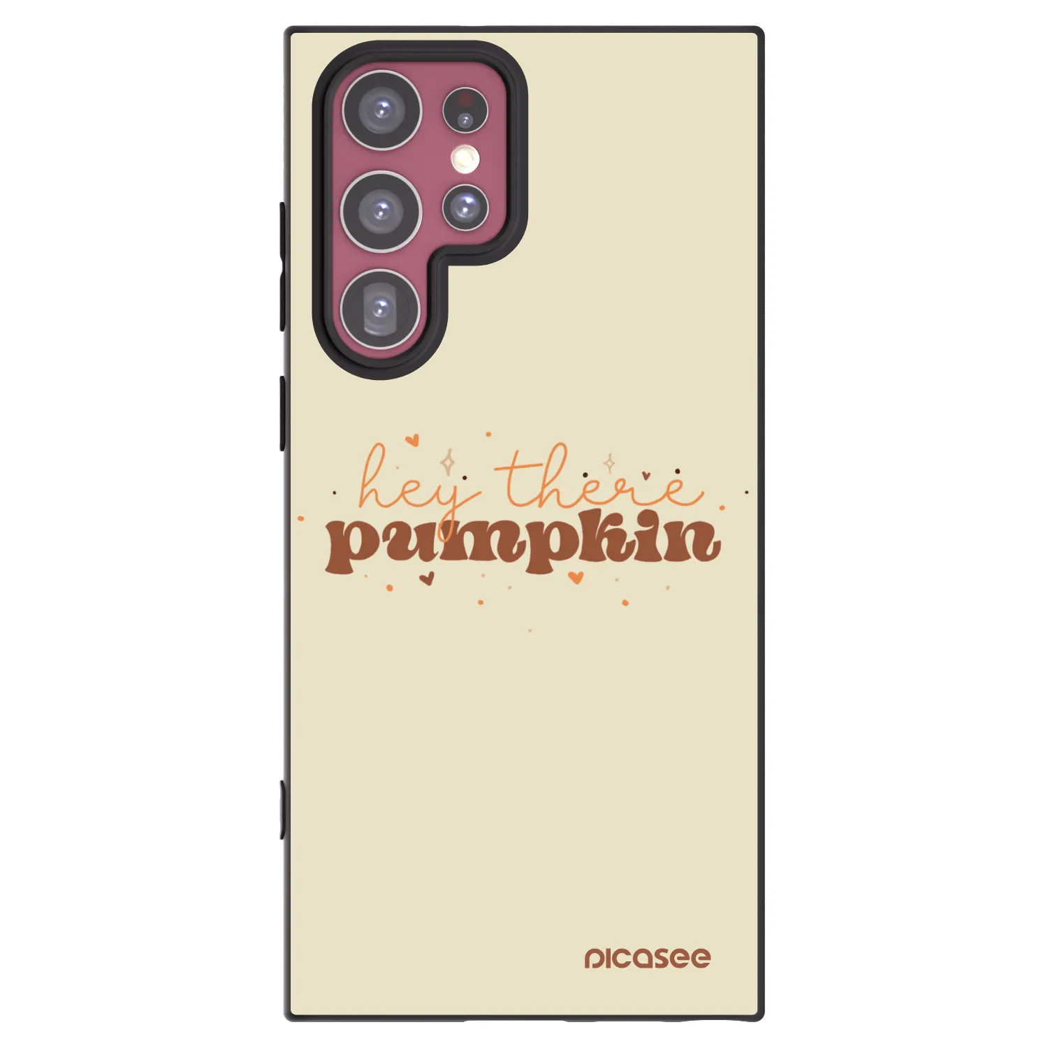 Picasee silikónový čierny obal pre Samsung Galaxy S22 Ultra 5G - Hey there pumpkin