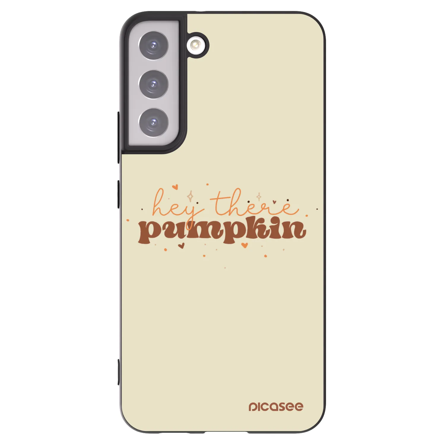 Picasee silikónový čierny obal pre Samsung Galaxy S22+ 5G - Hey there pumpkin