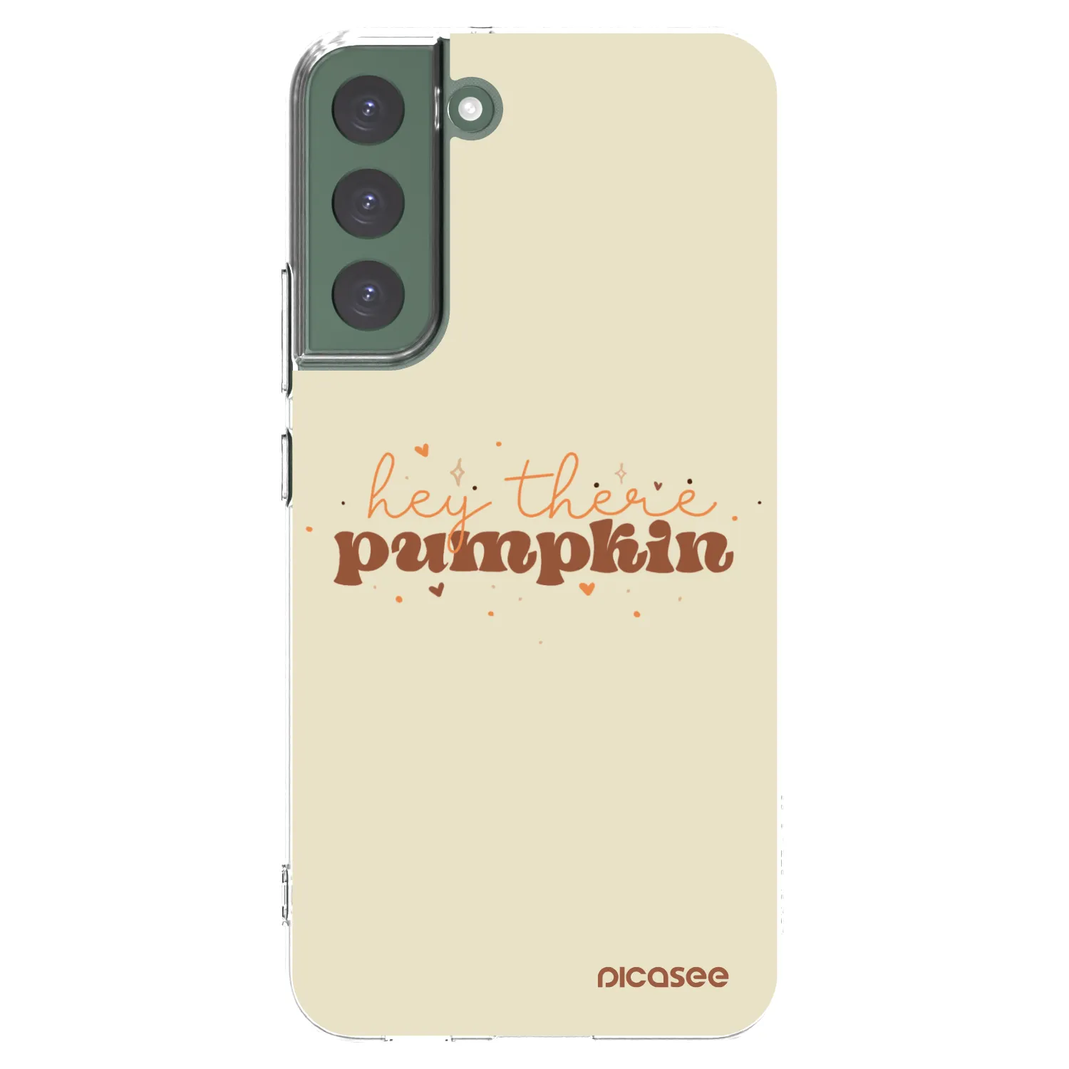 Picasee silikónový prehľadný obal pre Samsung Galaxy S22+ 5G - Hey there pumpkin