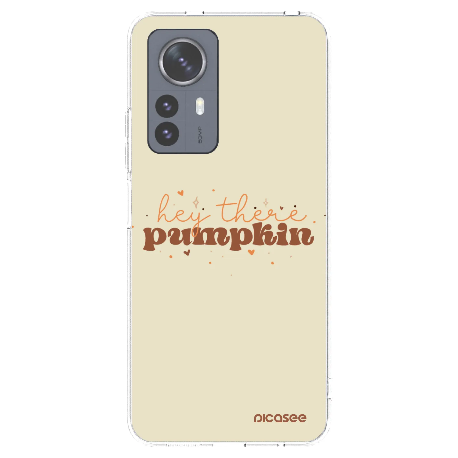 Picasee silikónový prehľadný obal pre Xiaomi 12 Pro - Hey there pumpkin