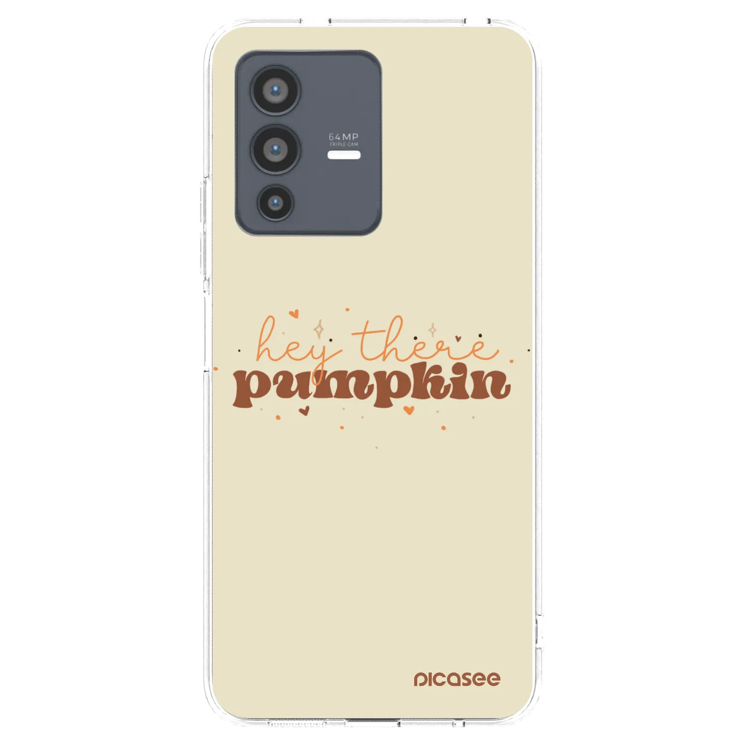 Picasee silikónový prehľadný obal pre Vivo V23 5G - Hey there pumpkin