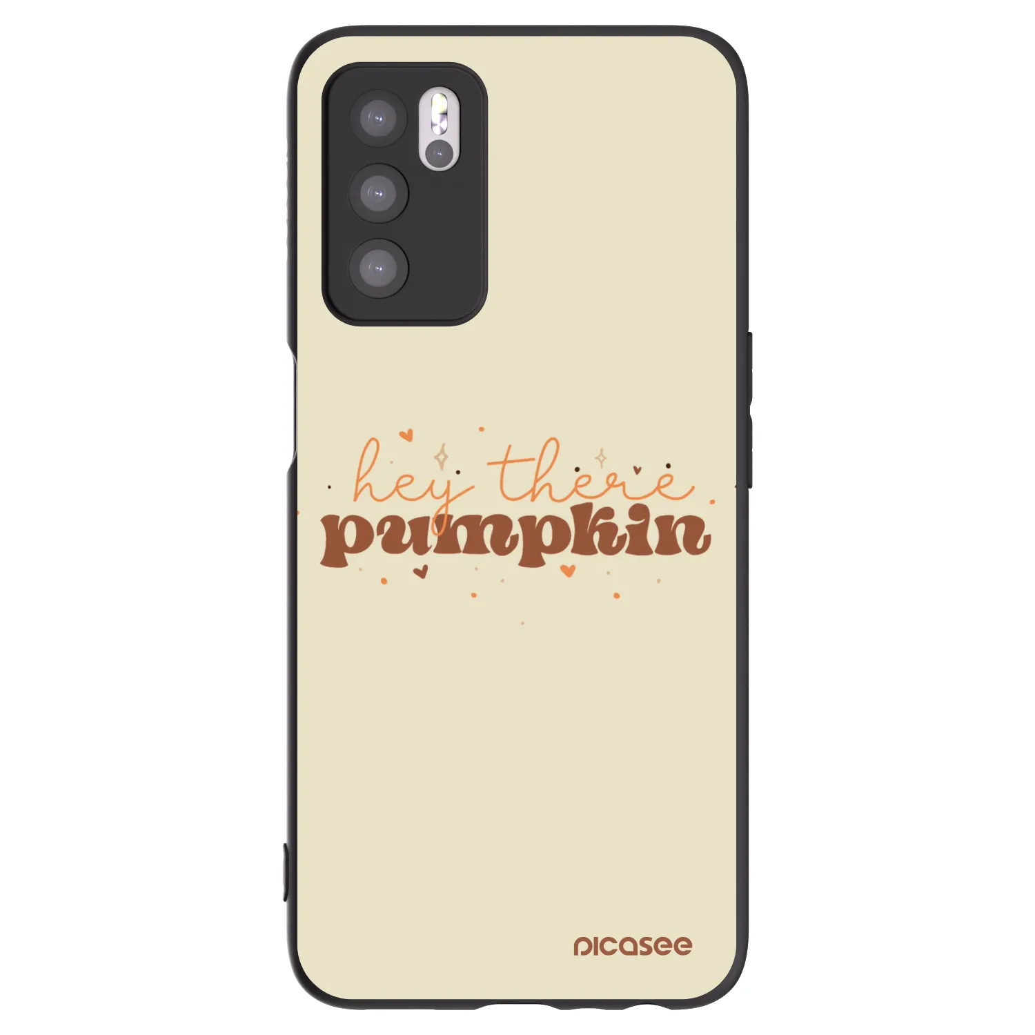 Picasee silikónový čierny obal pre OPPO A16s - Hey there pumpkin