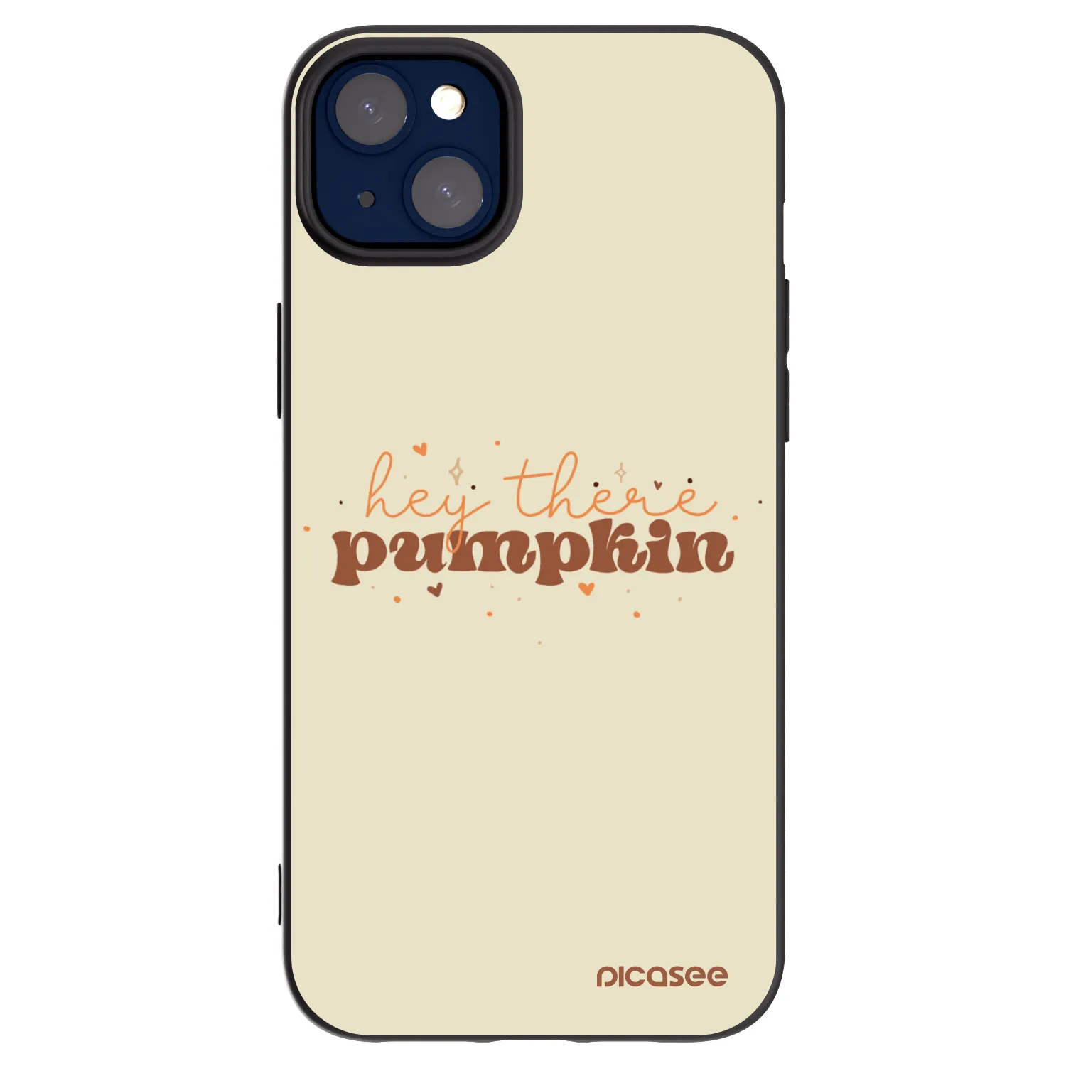 Picasee silikónový čierny obal pre Apple iPhone 14 Plus - Hey there pumpkin