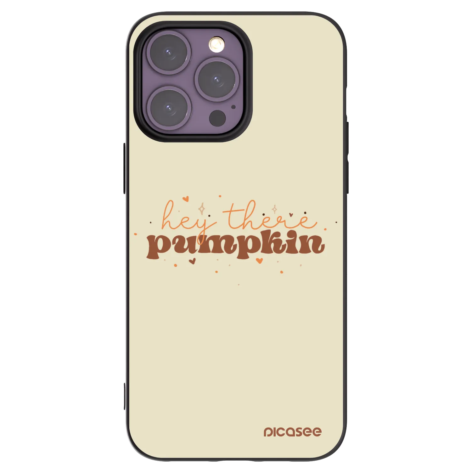 Picasee silikónový čierny obal pre Apple iPhone 14 Pro Max - Hey there pumpkin