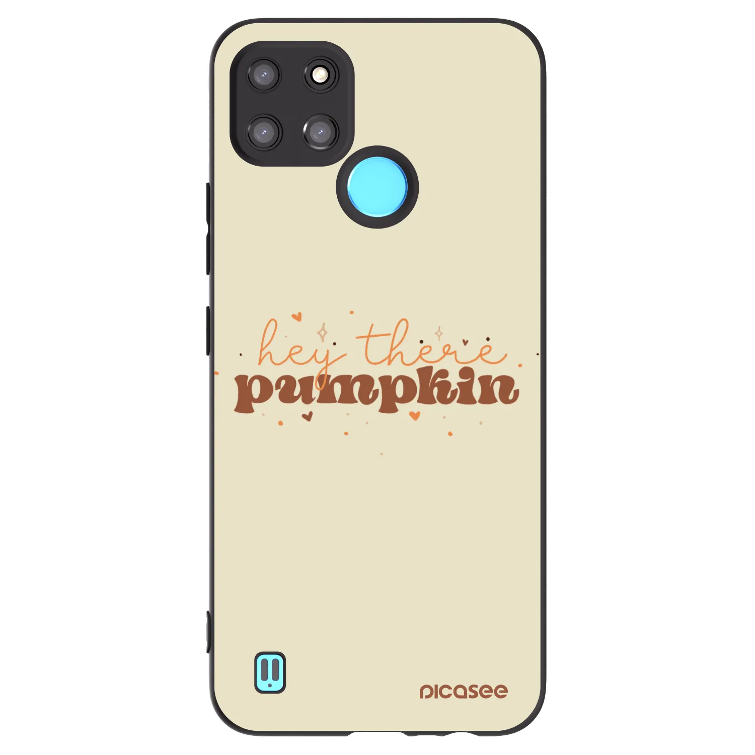 Picasee silikónový čierny obal pre Realme C21Y - Hey there pumpkin