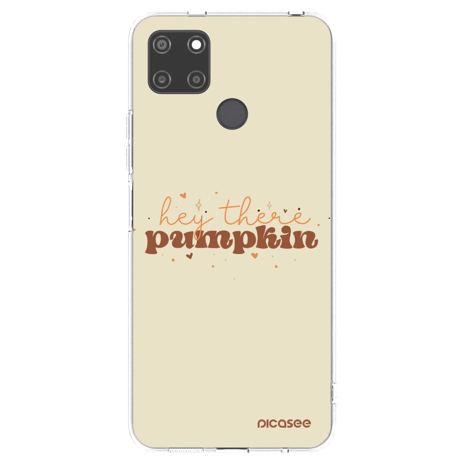 Picasee silikónový prehľadný obal pre Realme C21Y - Hey there pumpkin