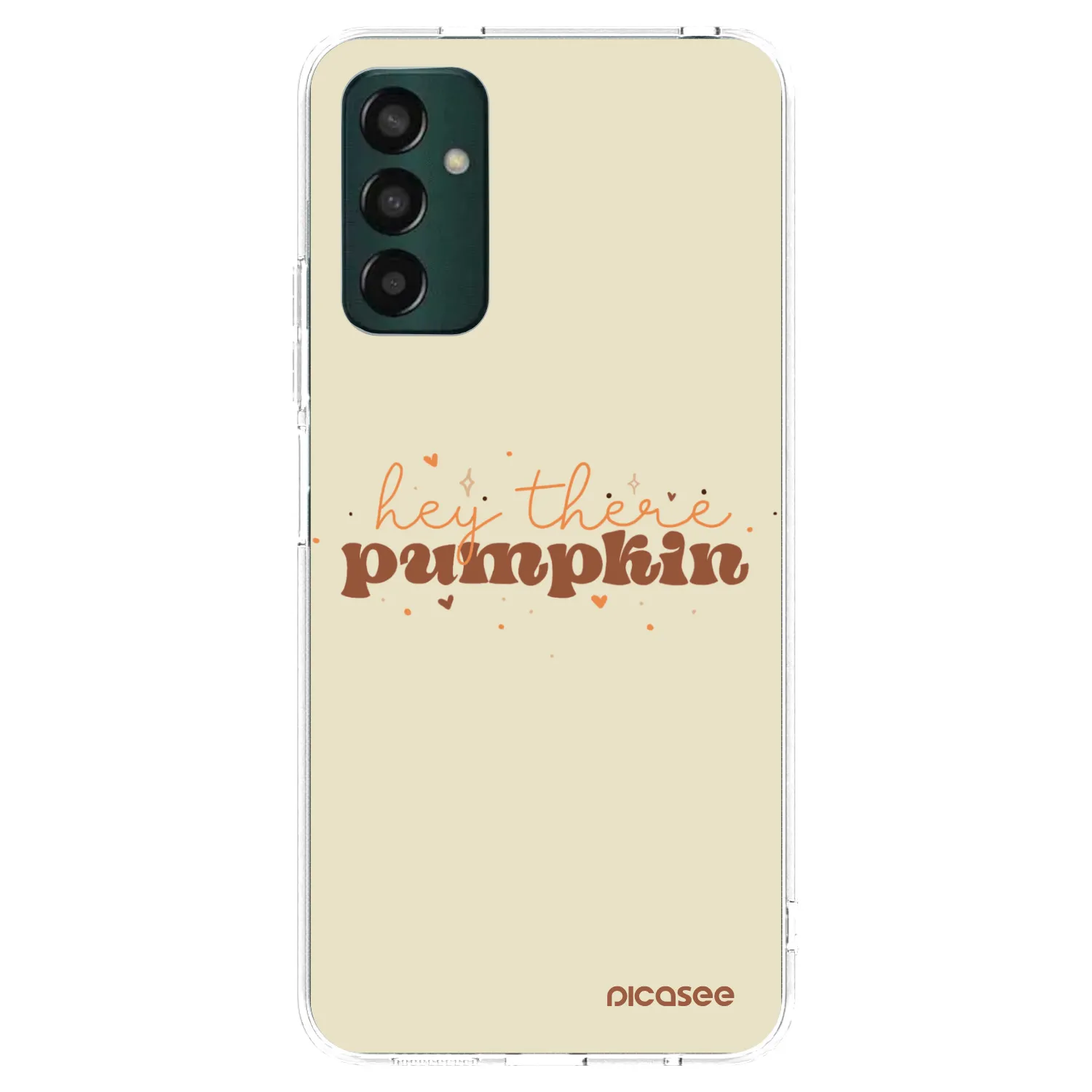 Picasee silikónový prehľadný obal pre Samsung Galaxy M13 M135F - Hey there pumpkin