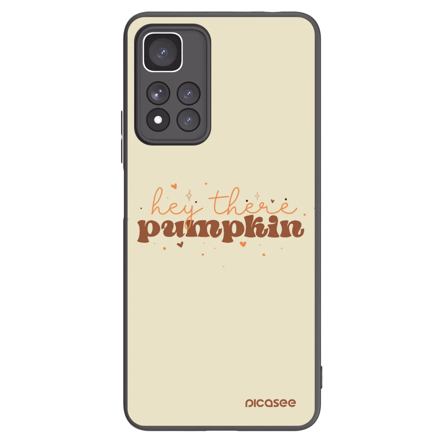 Picasee silikónový čierny obal pre Xiaomi Redmi Note 11 Pro+ 5G - Hey there pumpkin