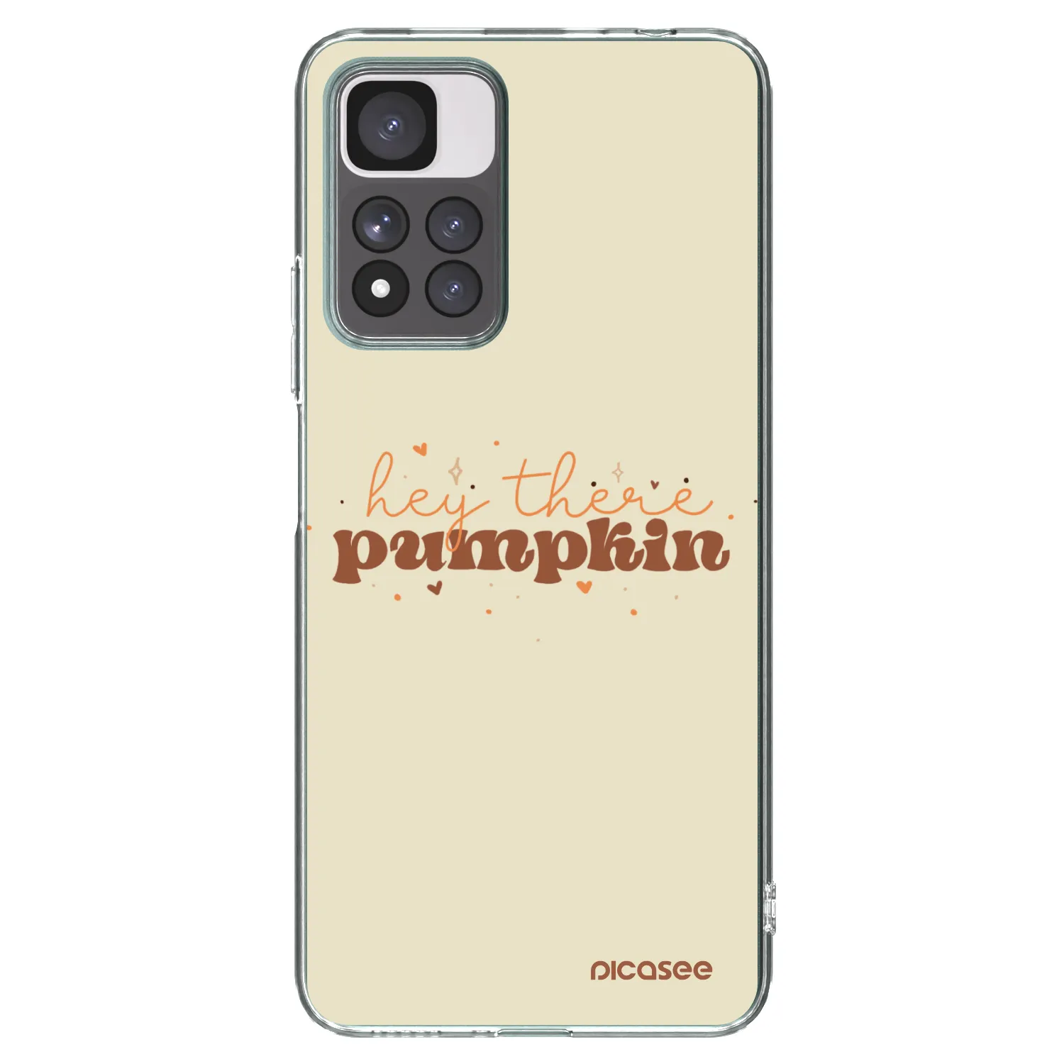 Picasee silikónový prehľadný obal pre Xiaomi Redmi Note 11 Pro+ 5G - Hey there pumpkin