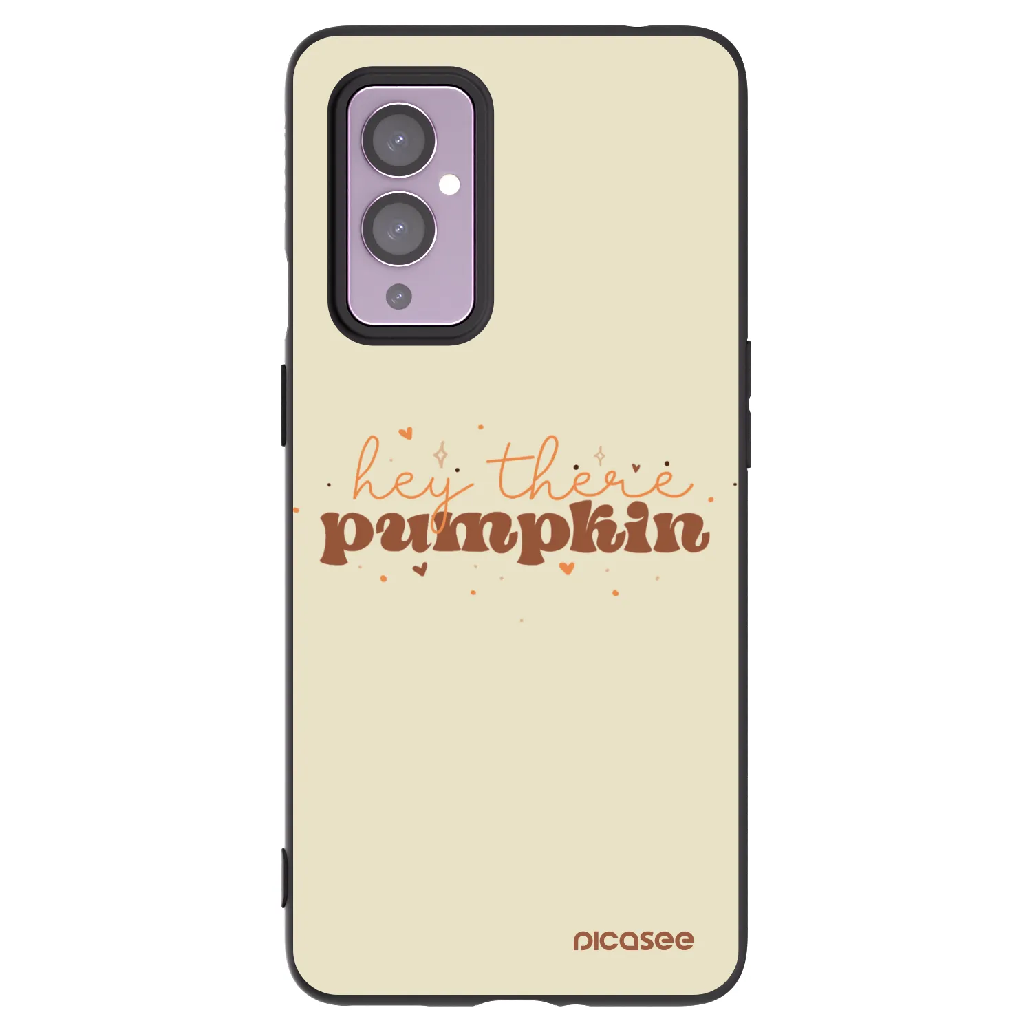 Picasee silikónový čierny obal pre OnePlus 9 - Hey there pumpkin