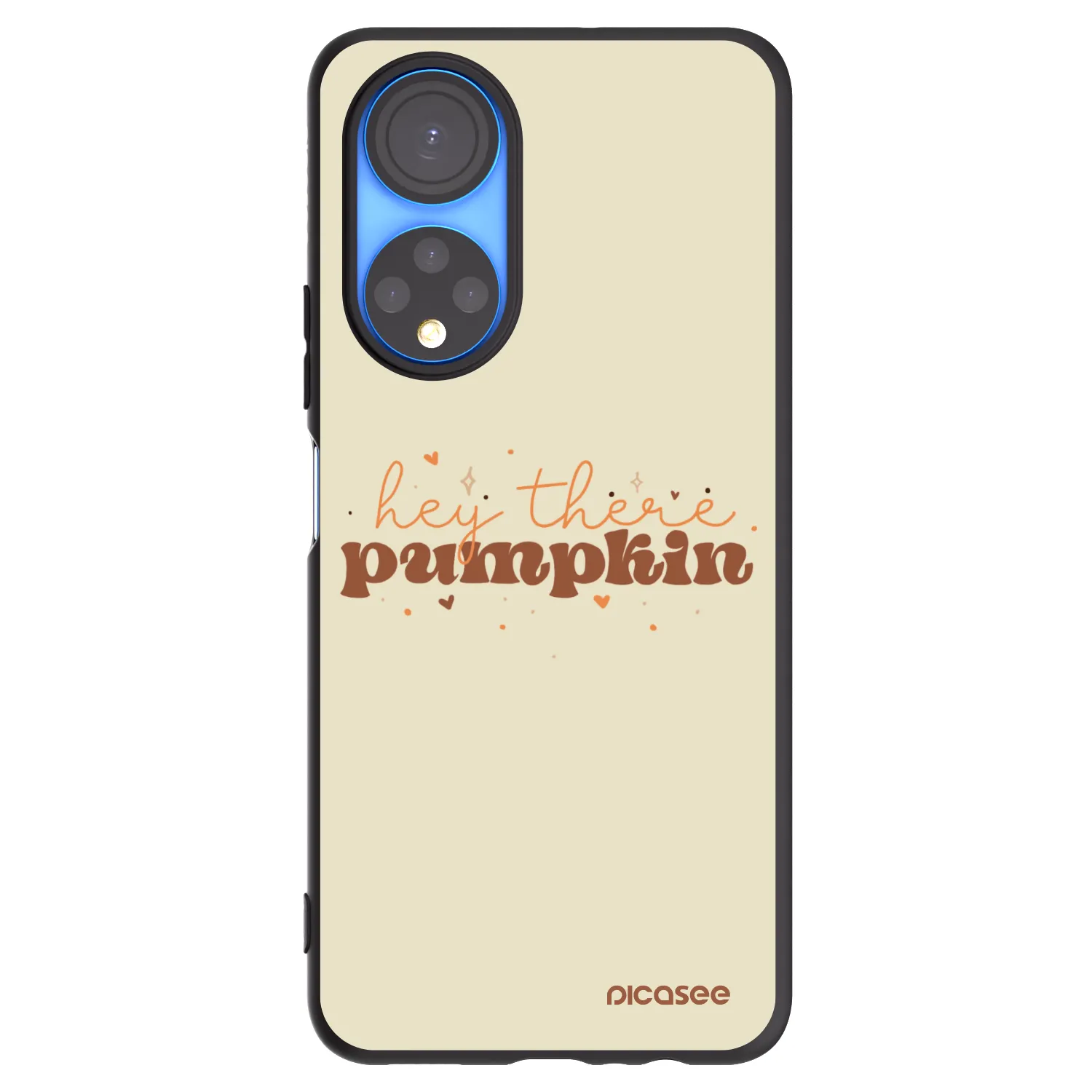 Picasee silikónový čierny obal pre Honor X7 - Hey there pumpkin