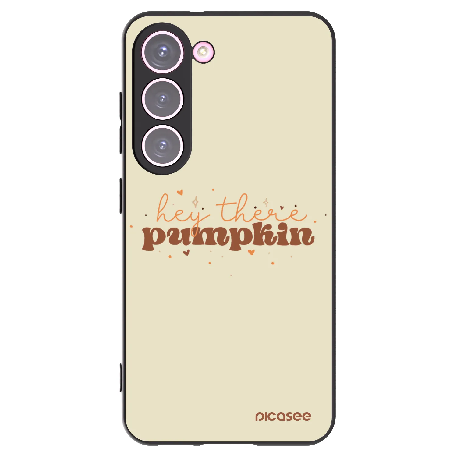 Picasee silikónový čierny obal pre Samsung Galaxy S23 5G - Hey there pumpkin
