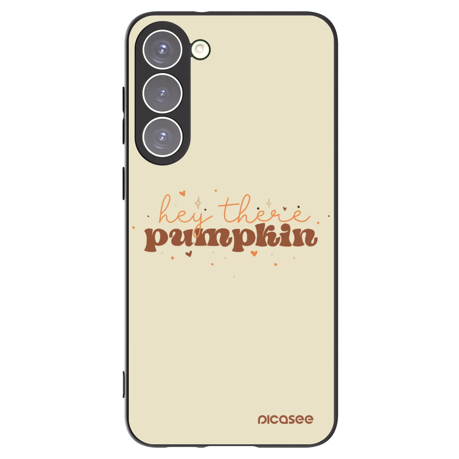 Picasee silikónový čierny obal pre Samsung Galaxy S23+ 5G - Hey there pumpkin
