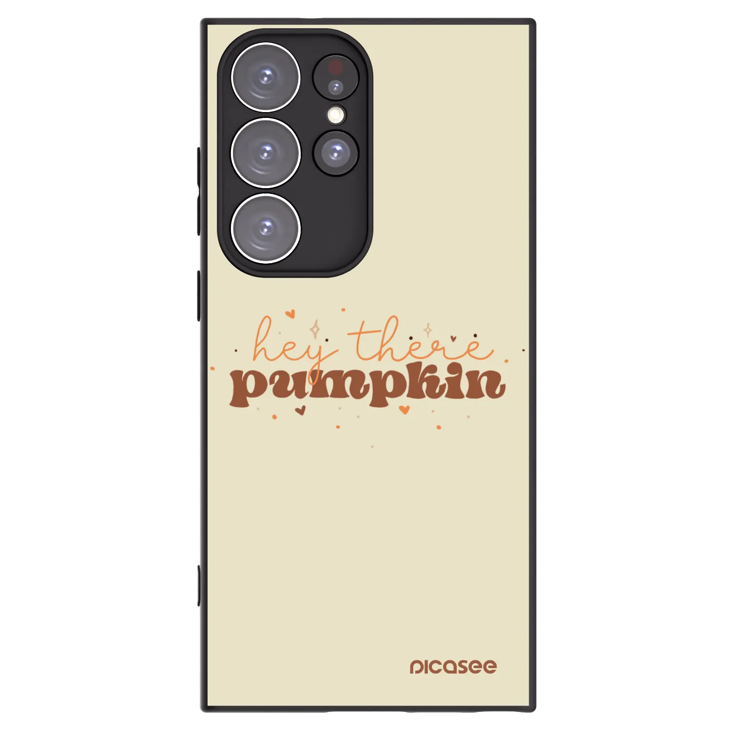 Picasee silikónový čierny obal pre Samsung Galaxy S23 Ultra 5G - Hey there pumpkin