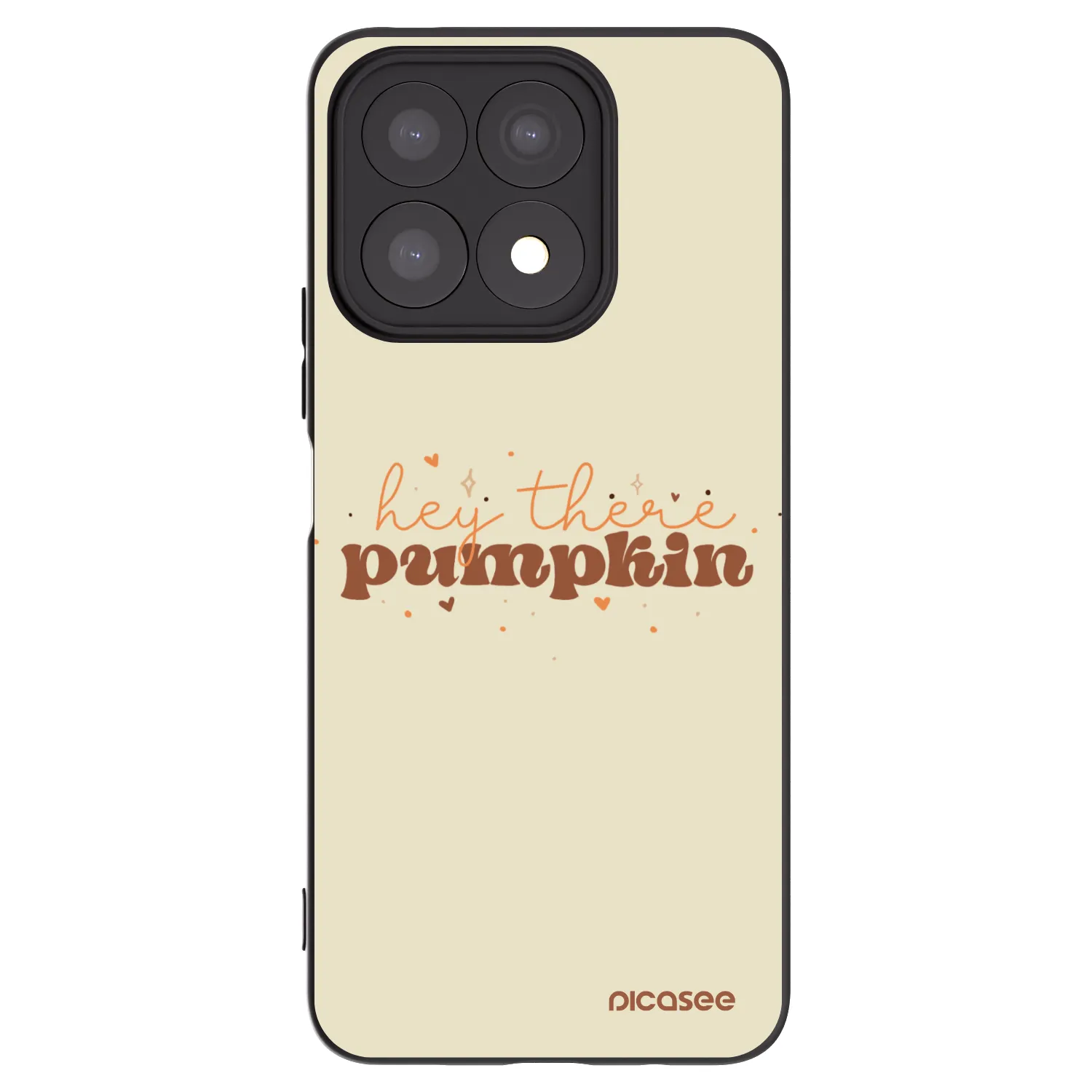 Picasee silikónový čierny obal pre Honor X8a - Hey there pumpkin