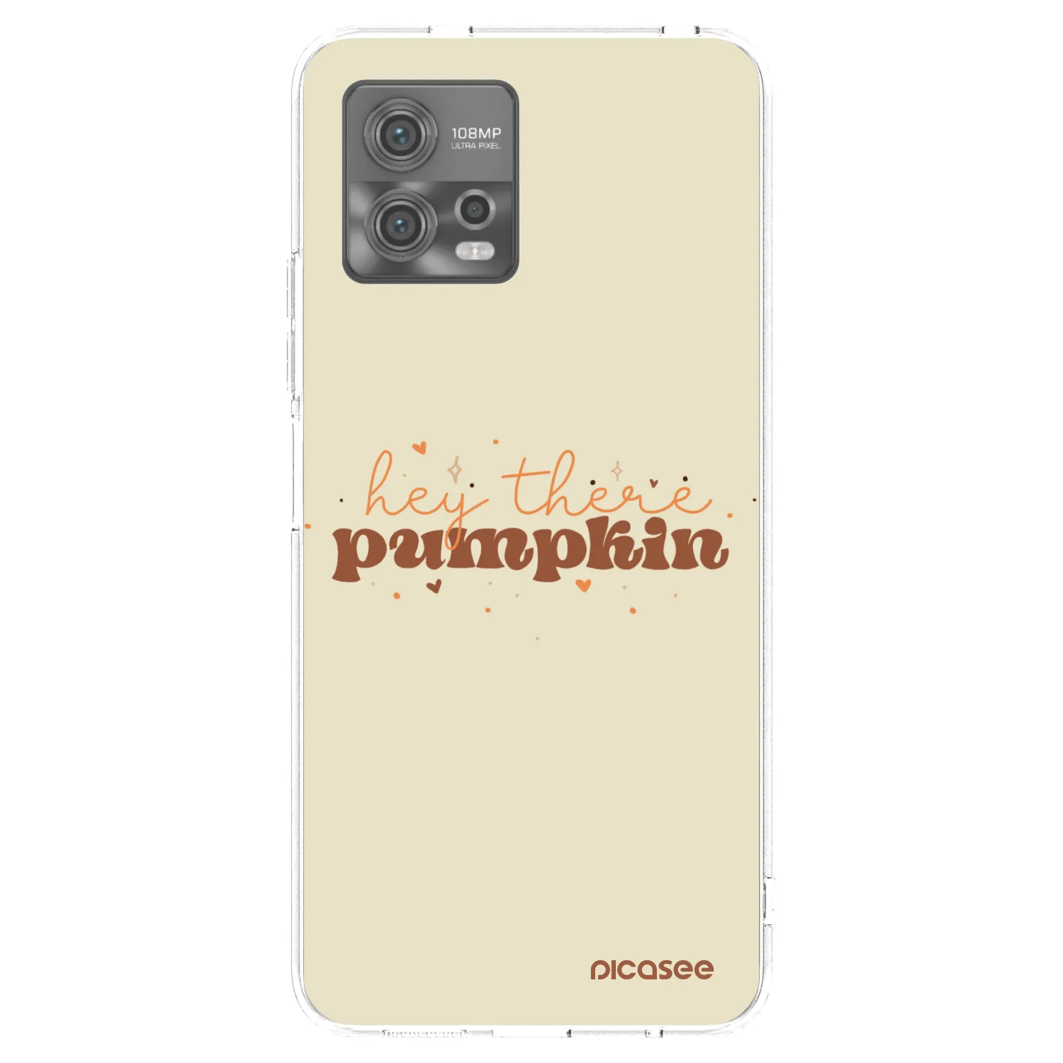 Picasee silikónový prehľadný obal pre Motorola Moto G72 - Hey there pumpkin