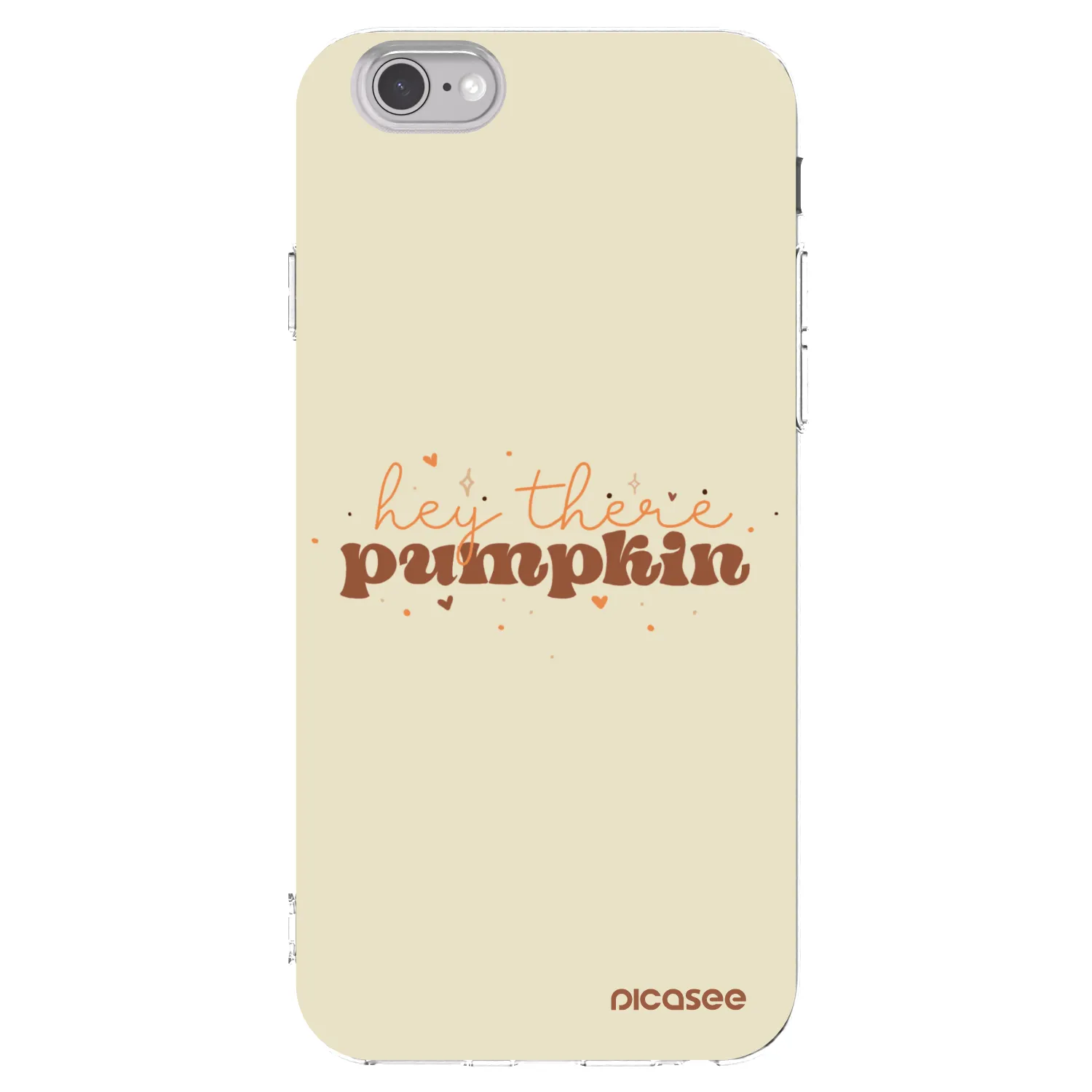 Picasee silikónový prehľadný obal pre Apple iPhone 6/6S - Hey there pumpkin