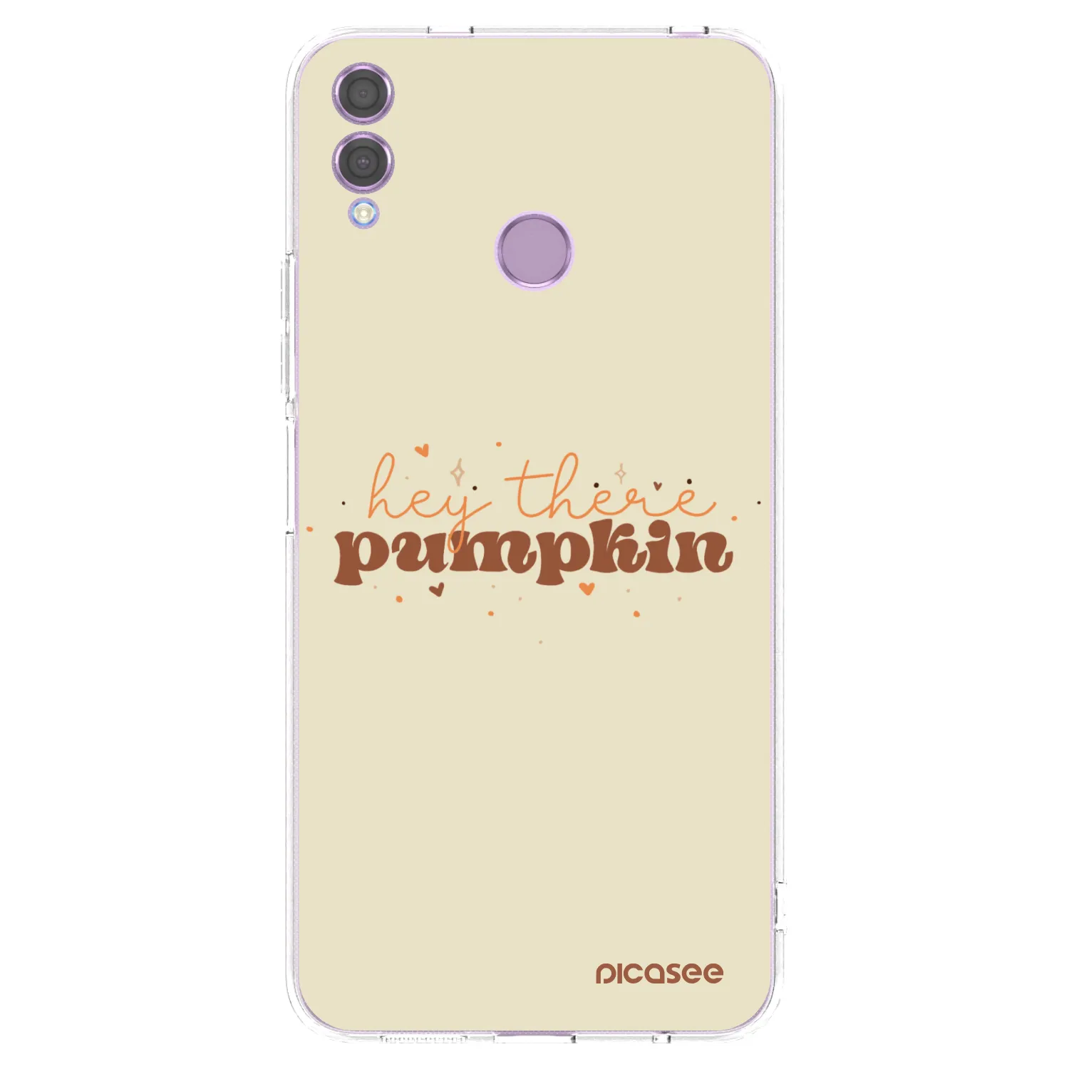 Picasee silikónový prehľadný obal pre Honor 8X - Hey there pumpkin