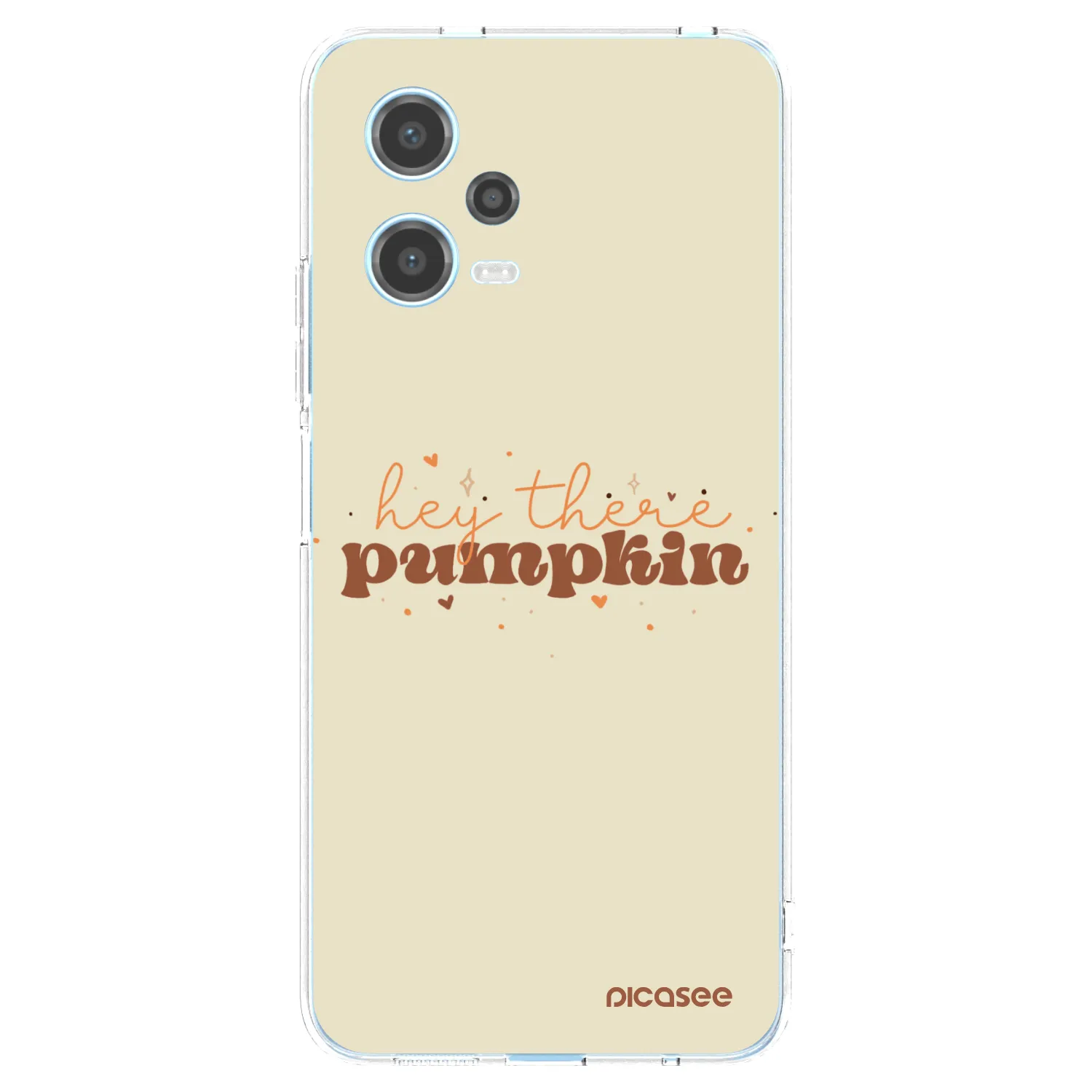 Picasee silikónový prehľadný obal pre Xiaomi Redmi Note 12 5G - Hey there pumpkin