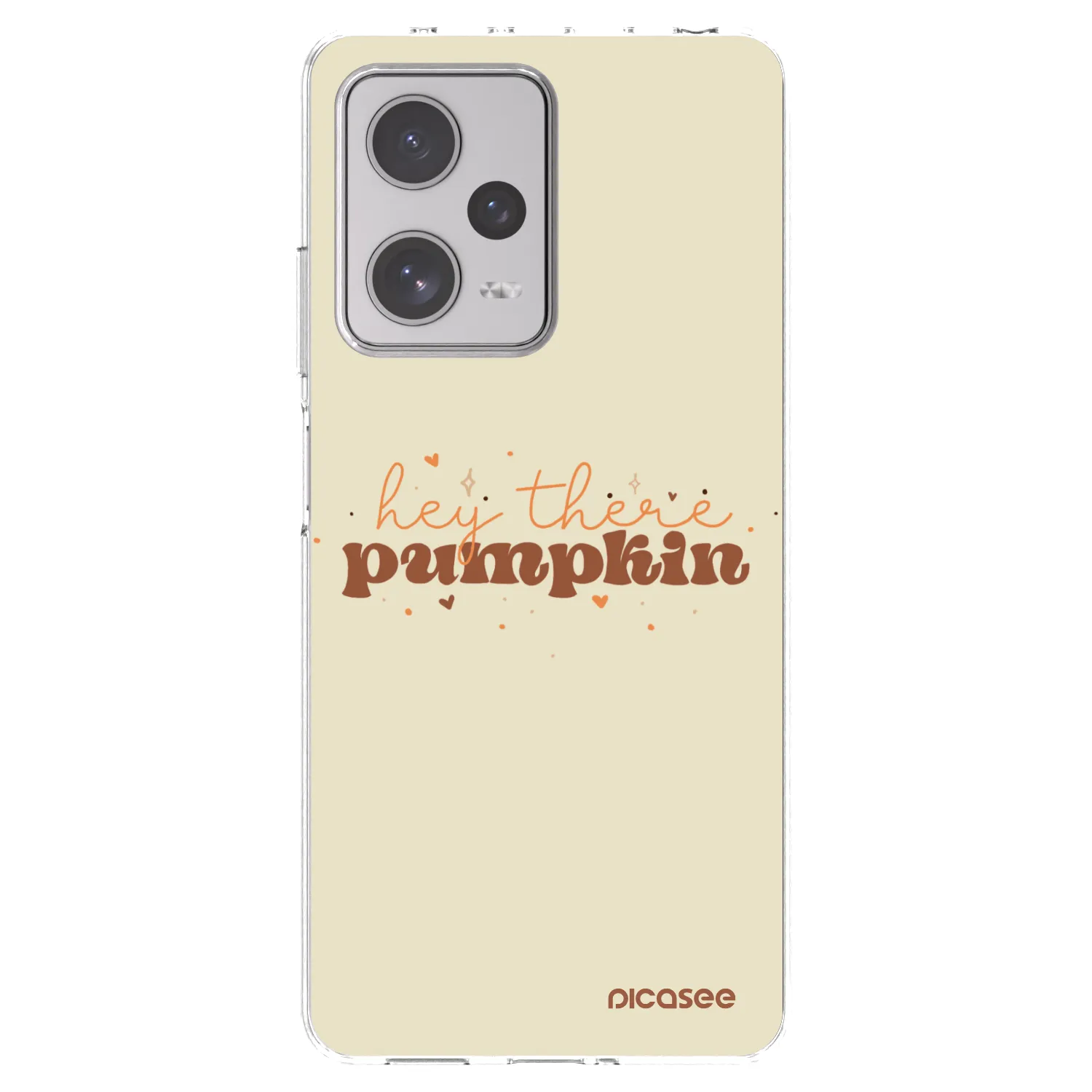 Picasee silikónový prehľadný obal pre Xiaomi Redmi Note 12 Pro+ 5G - Hey there pumpkin