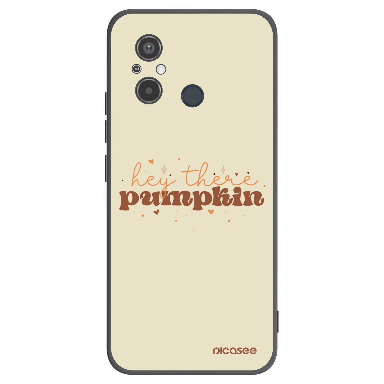 Picasee silikónový čierny obal pre Xiaomi Redmi 12C - Hey there pumpkin