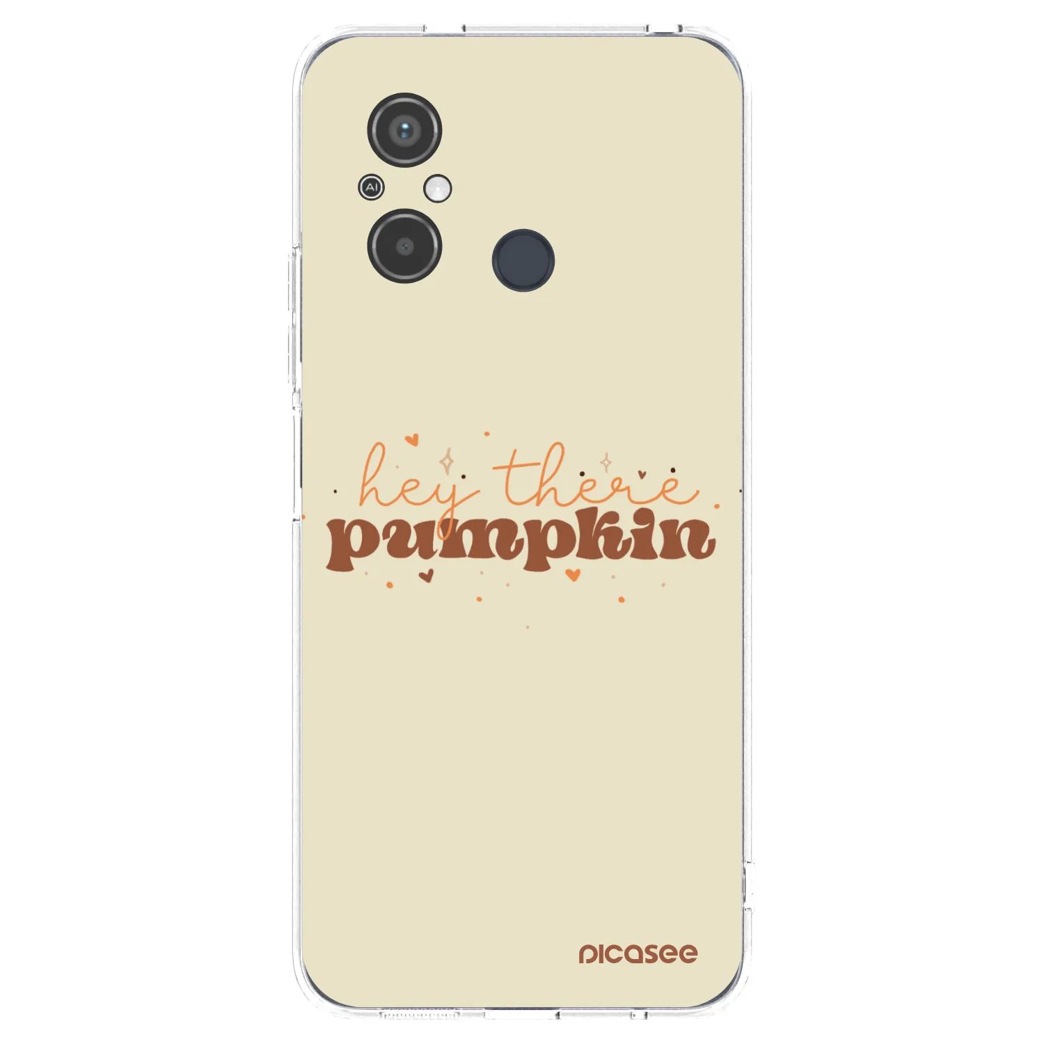Picasee silikónový prehľadný obal pre Xiaomi Redmi 12C - Hey there pumpkin