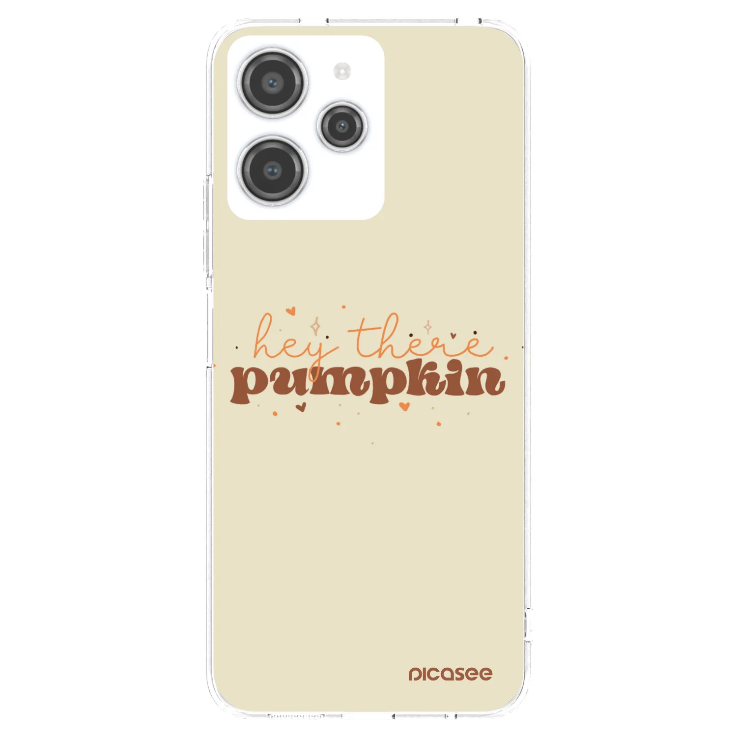 Picasee silikónový prehľadný obal pre Xiaomi Redmi 12 4G - Hey there pumpkin