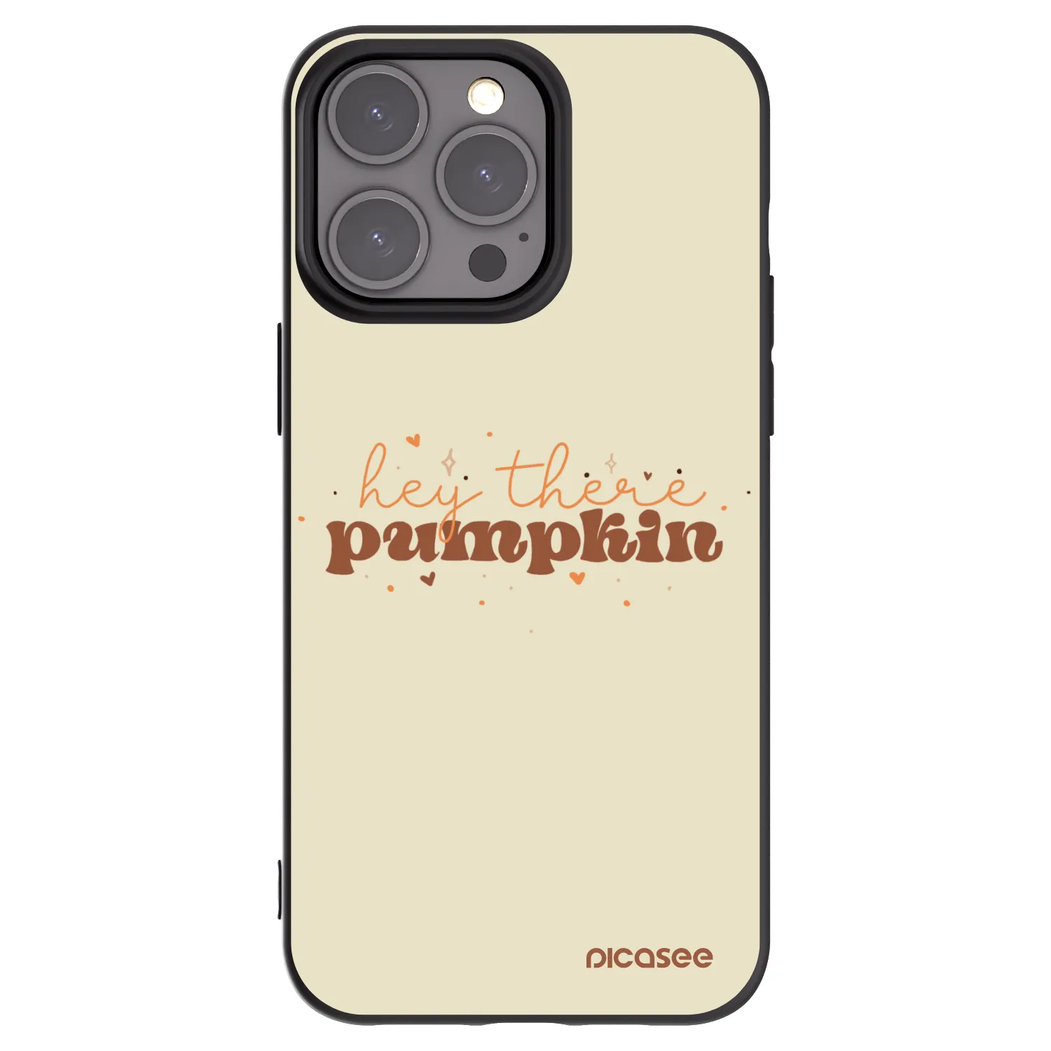 Picasee silikónový čierny obal pre Apple iPhone 15 Pro Max - Hey there pumpkin