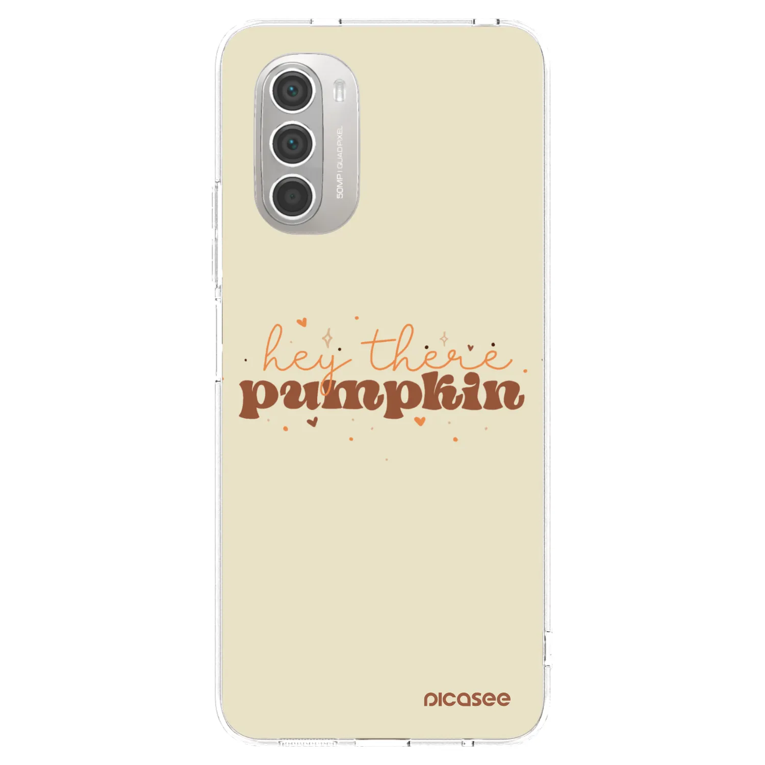 Picasee silikónový prehľadný obal pre Motorola Moto G51 - Hey there pumpkin
