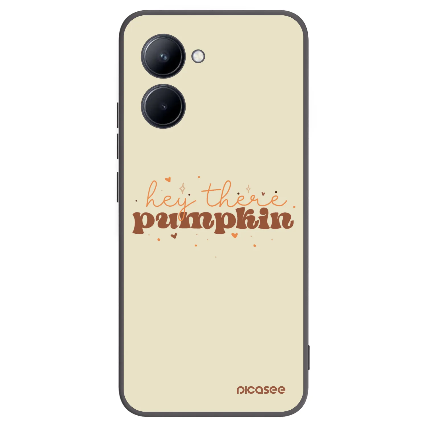 Picasee silikónový čierny obal pre Realme C33 (2023) - Hey there pumpkin