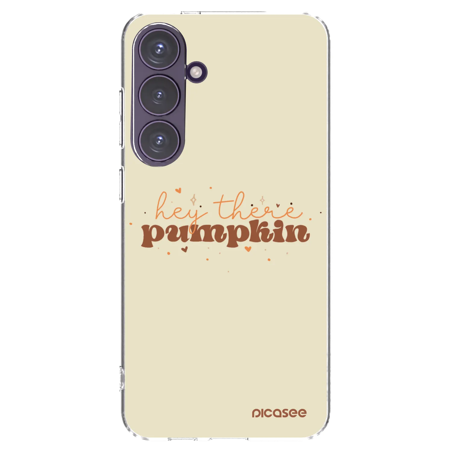 Picasee silikónový prehľadný obal pre Samsung Galaxy S24+ S926B 5G - Hey there pumpkin