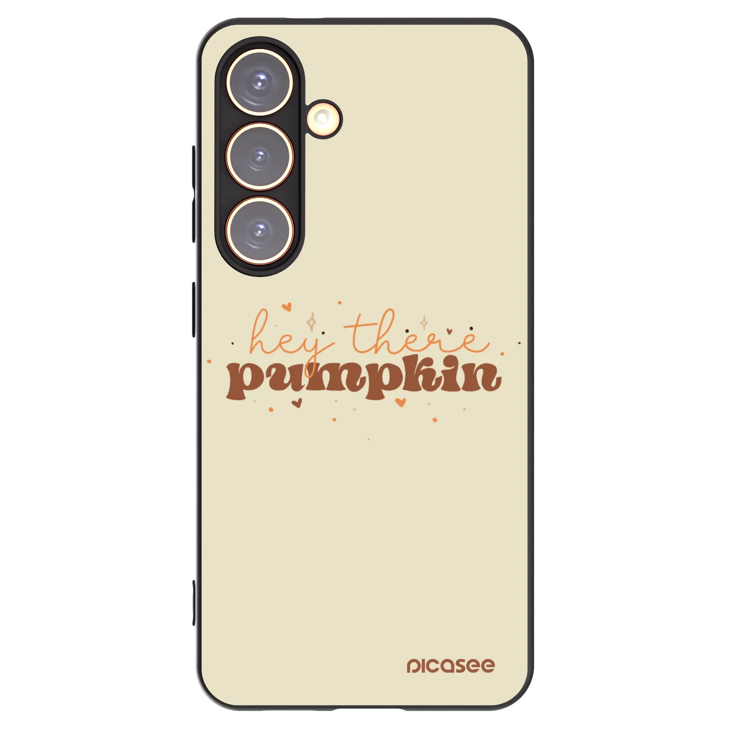 Picasee silikónový čierny obal pre Samsung Galaxy S24 S921B 5G - Hey there pumpkin